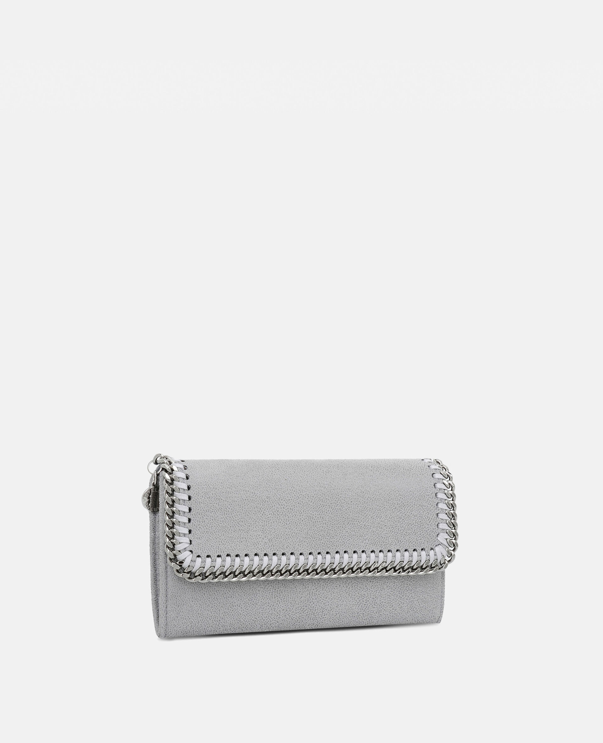 Falabella Flap Continental Wallet-Grey-medium