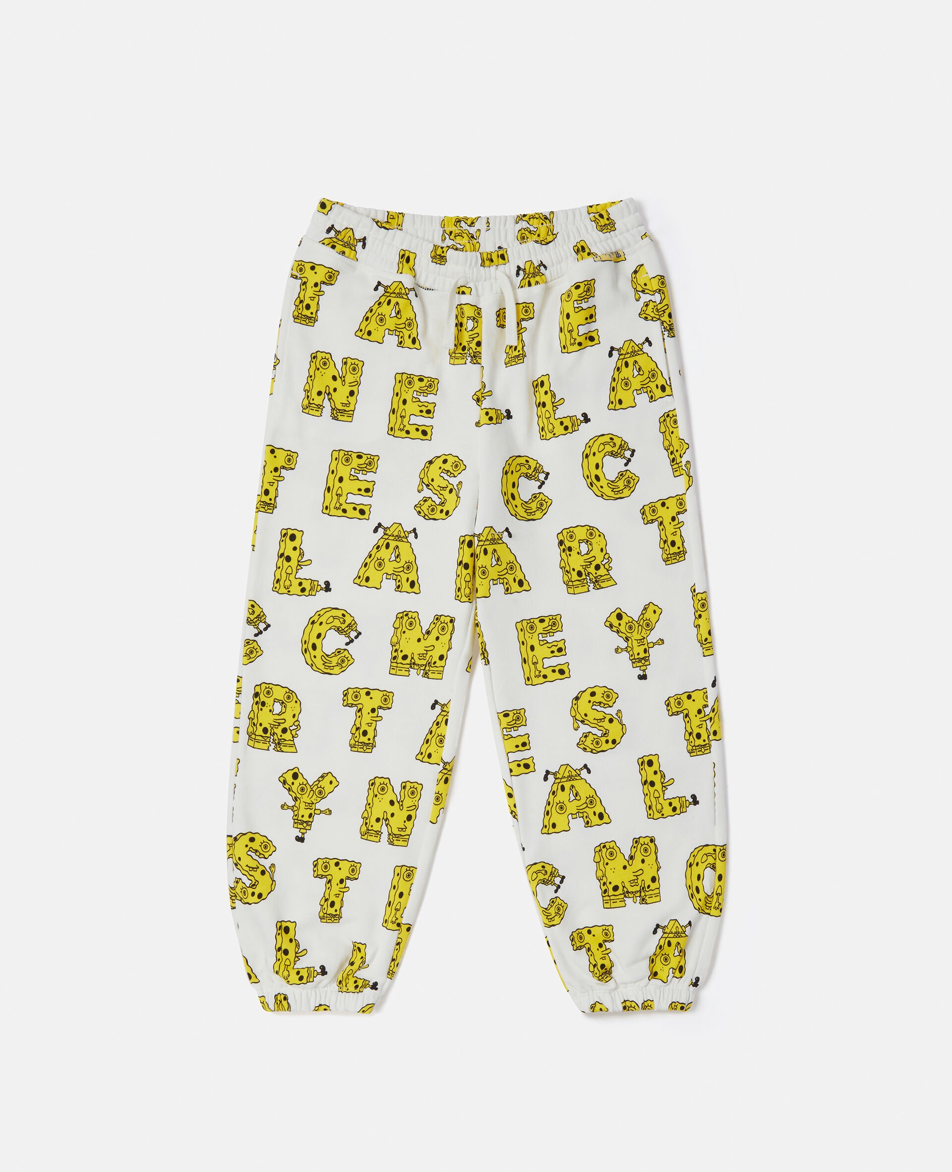 SpongeBob Graphic Joggers-Cream-medium
