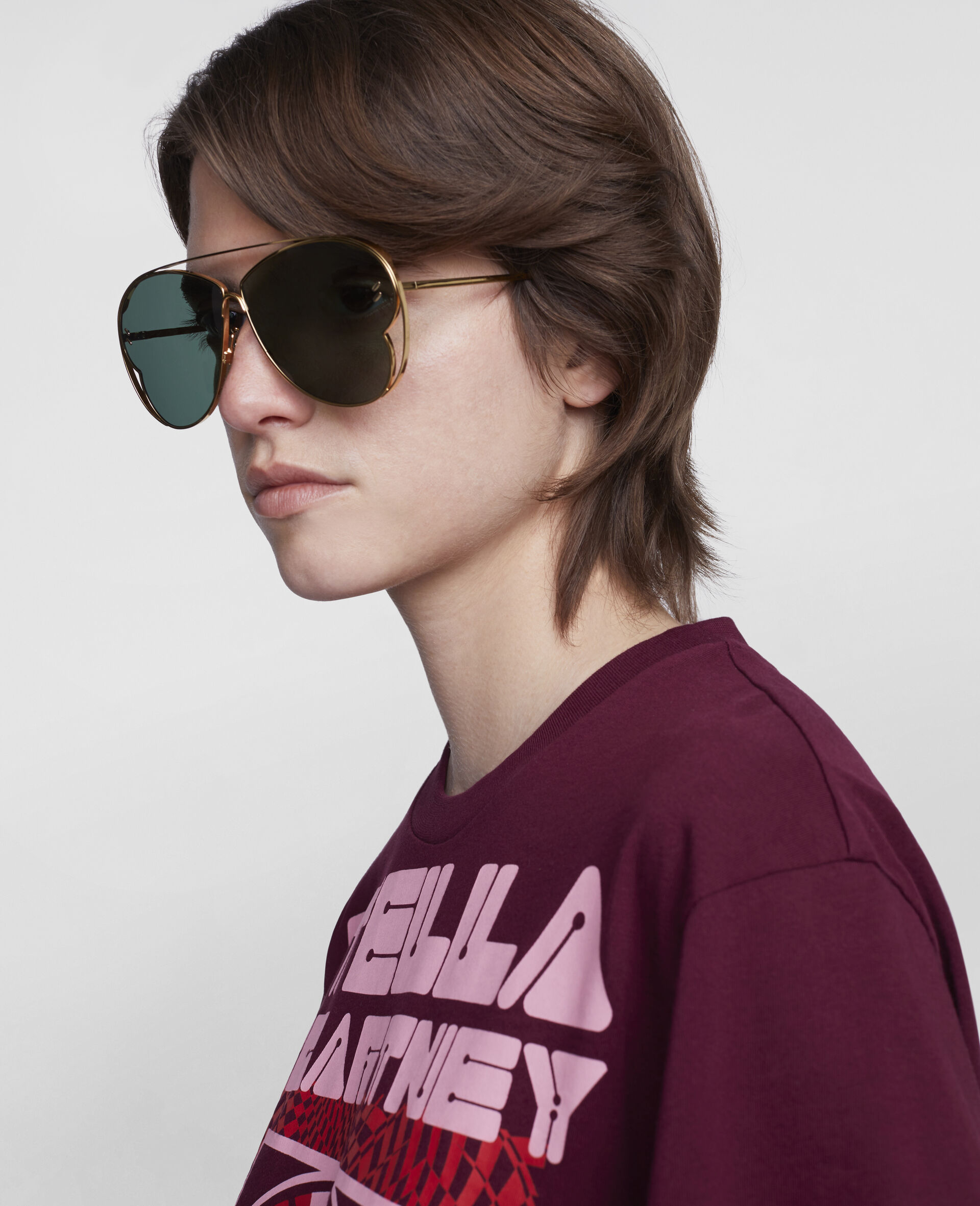 Butterfly Sunglasses-Yellow-large image number 1