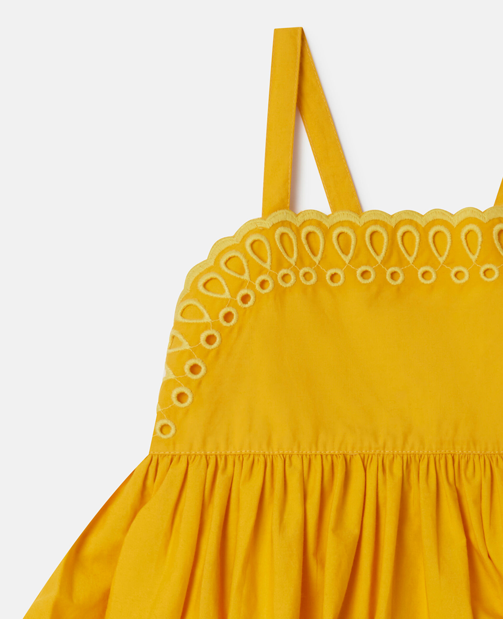 英格兰刺绣吊带裙-黄色-medium