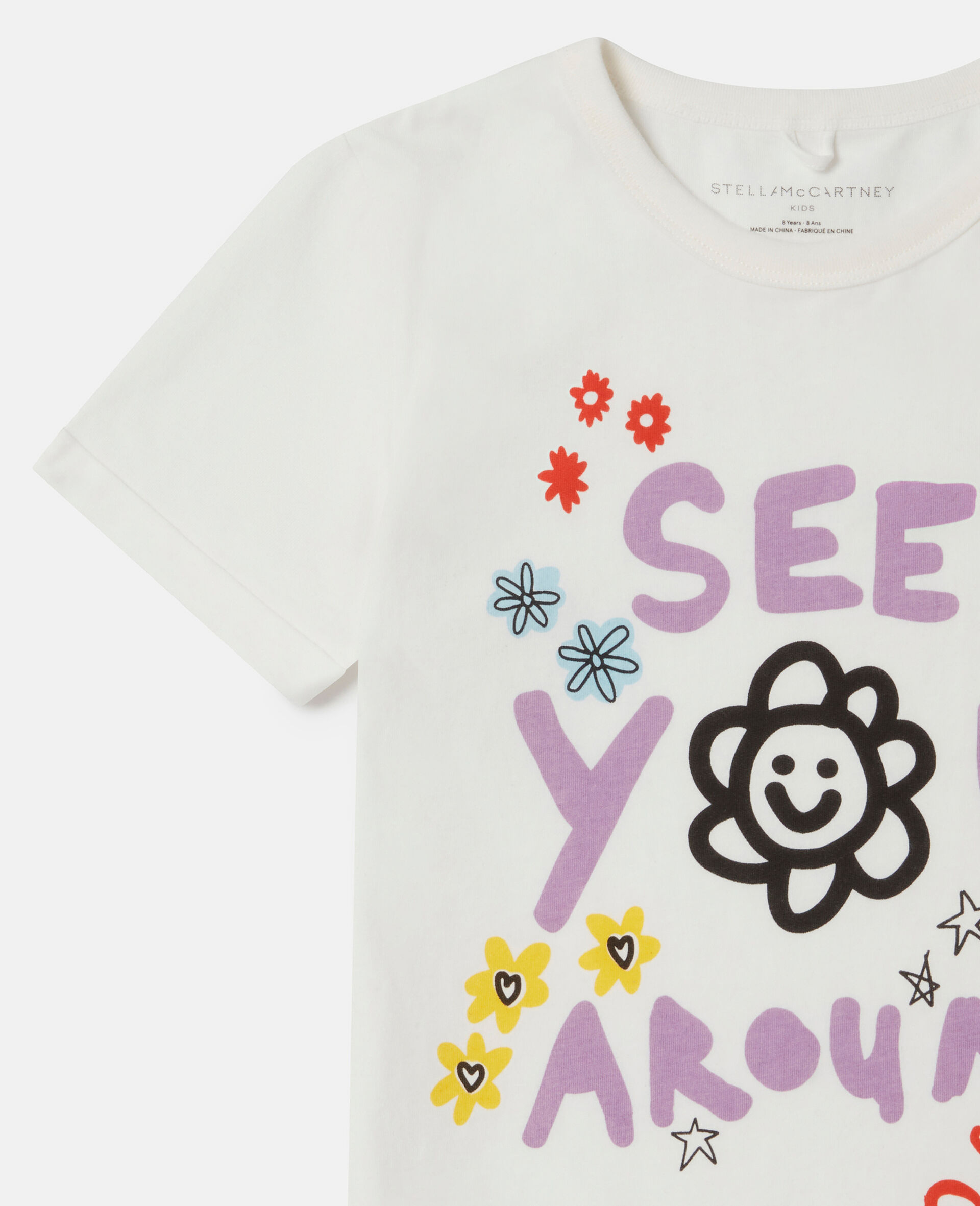 'See You Around' Motif T-Shirt-Cream-large 'See You Around' Motif T-Shirt-Cream-large image number 1