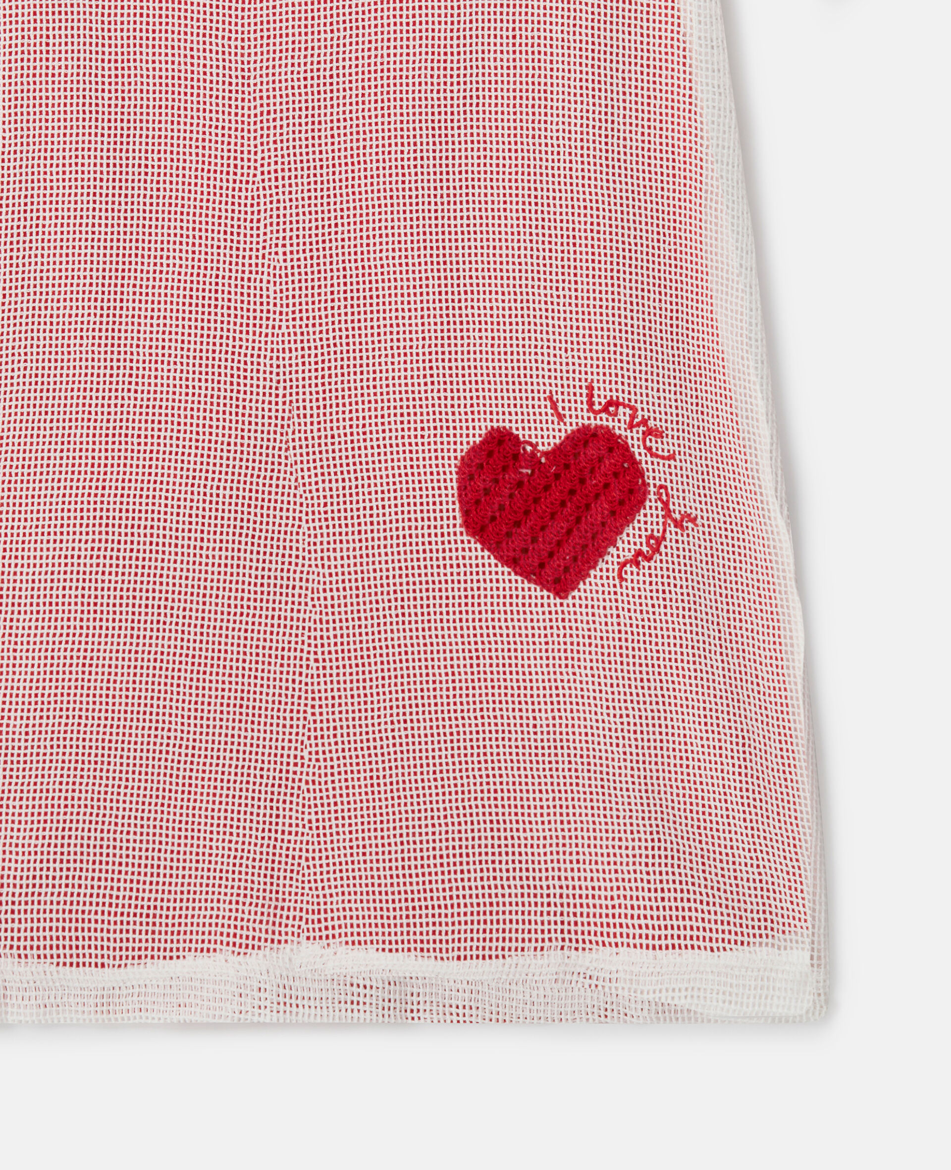 Heart Mesh T-shirt Dress-Multicolour-large image number 1