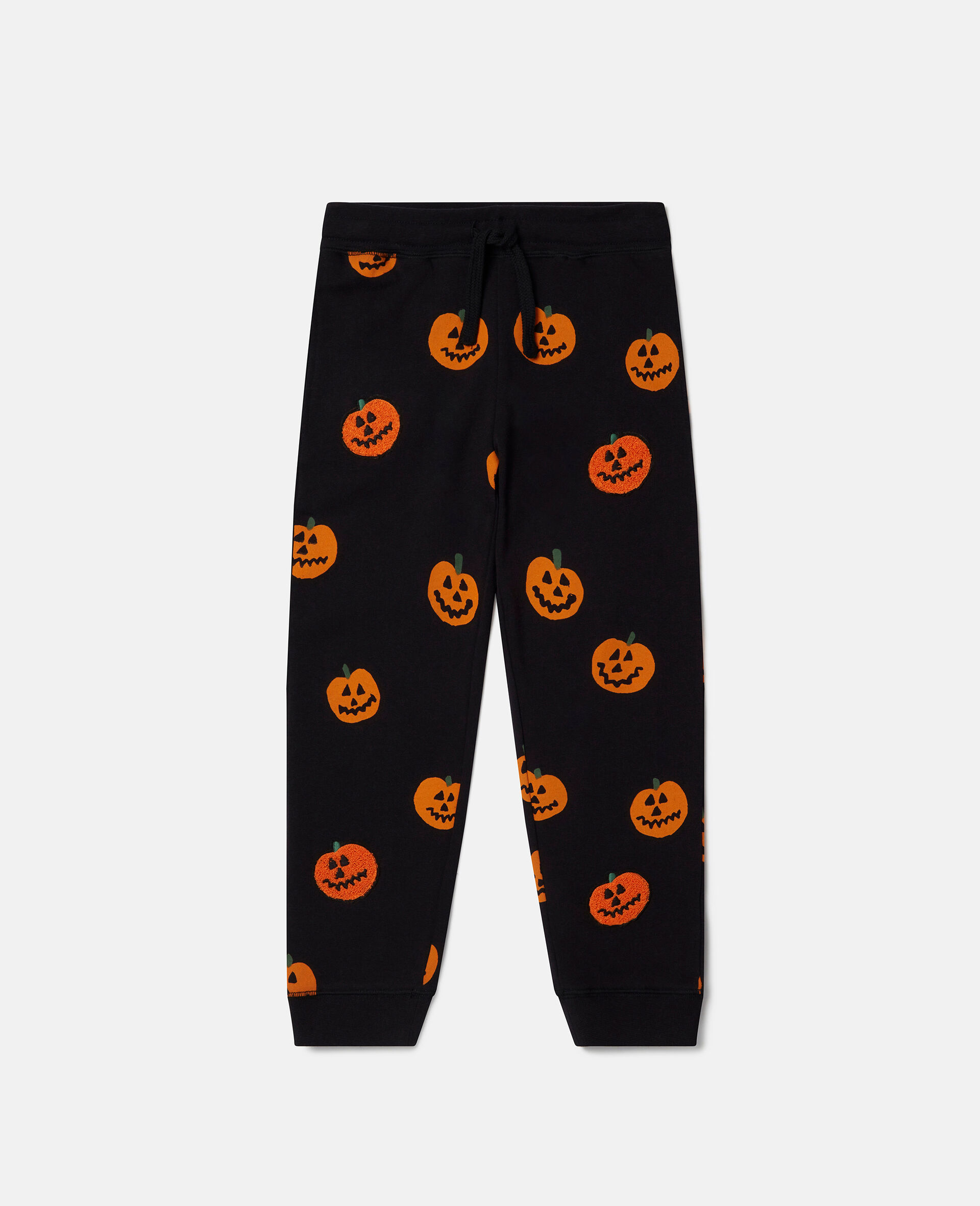 Pumpkin Fleece Joggers-Black-large image number 0