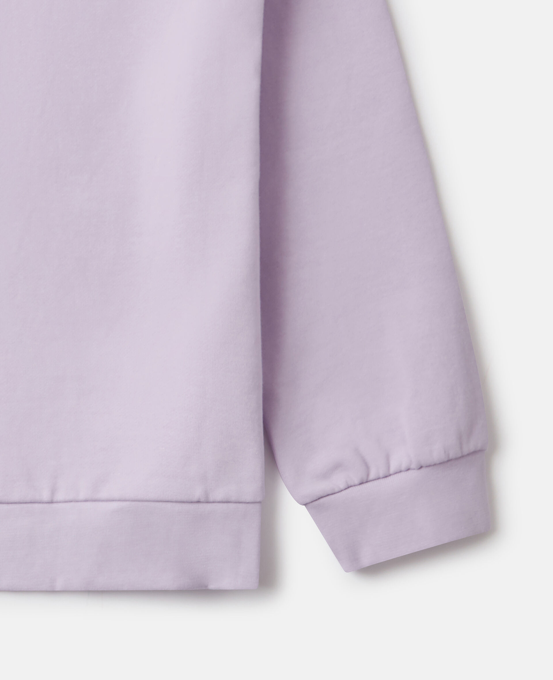 플라워 그래픽 크루넥 스웻셔츠-Purple-large image number 3