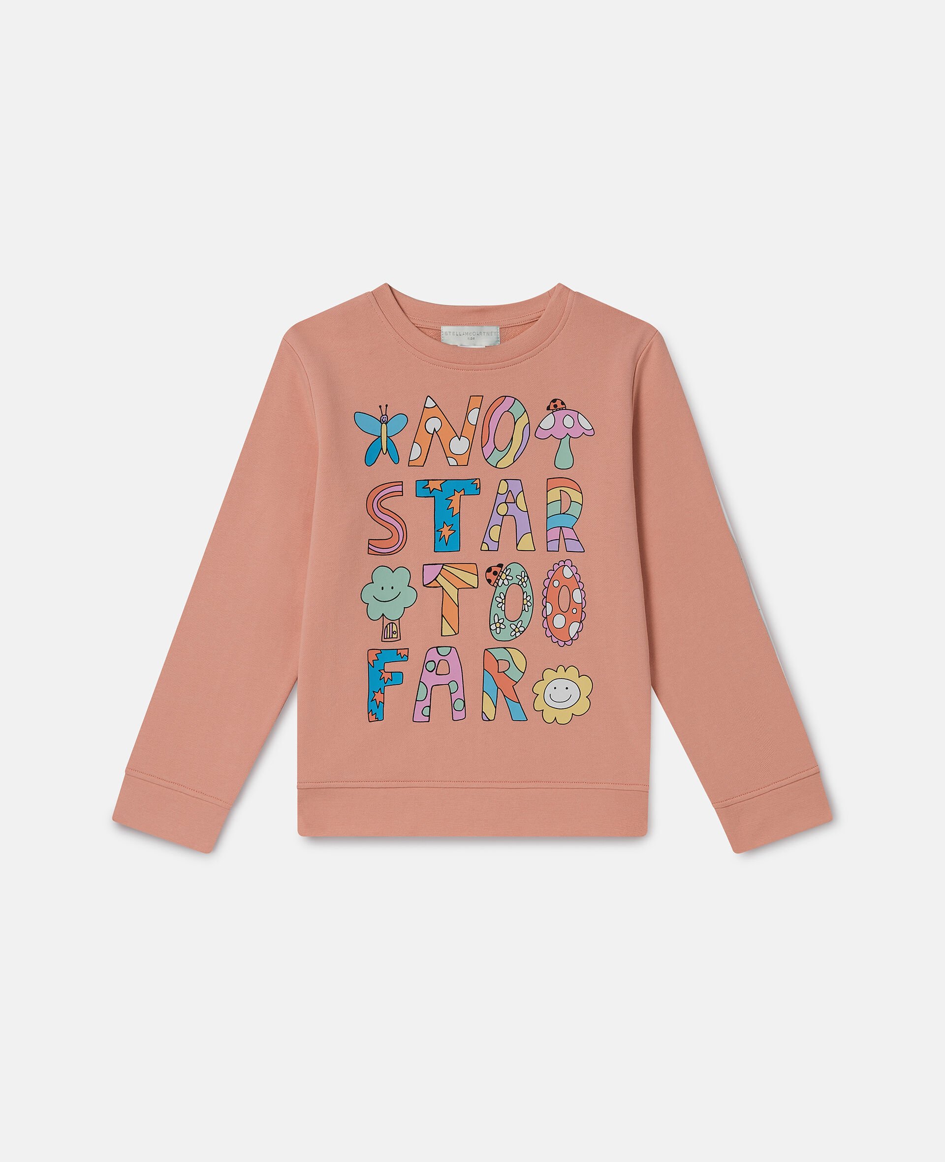 Woodland Lettering Crewneck Sweatshirt-Pink-medium