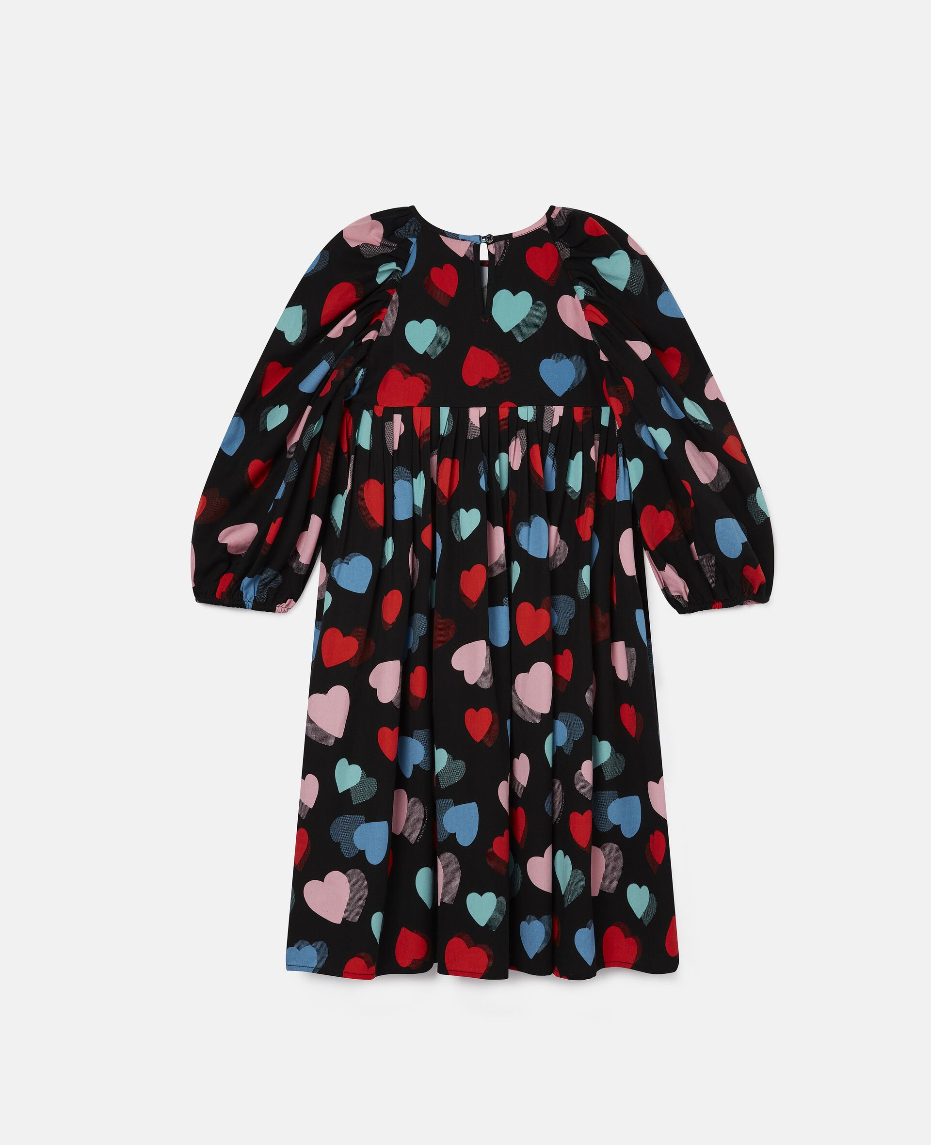 Hearts Tencel Twill Dress-Multicolour-large image number 3