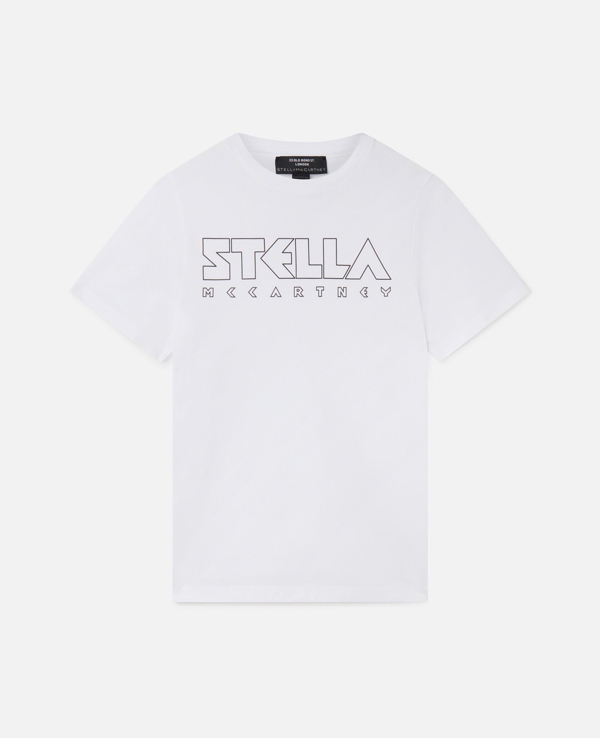 Stella标识棉质T恤-黑色-large