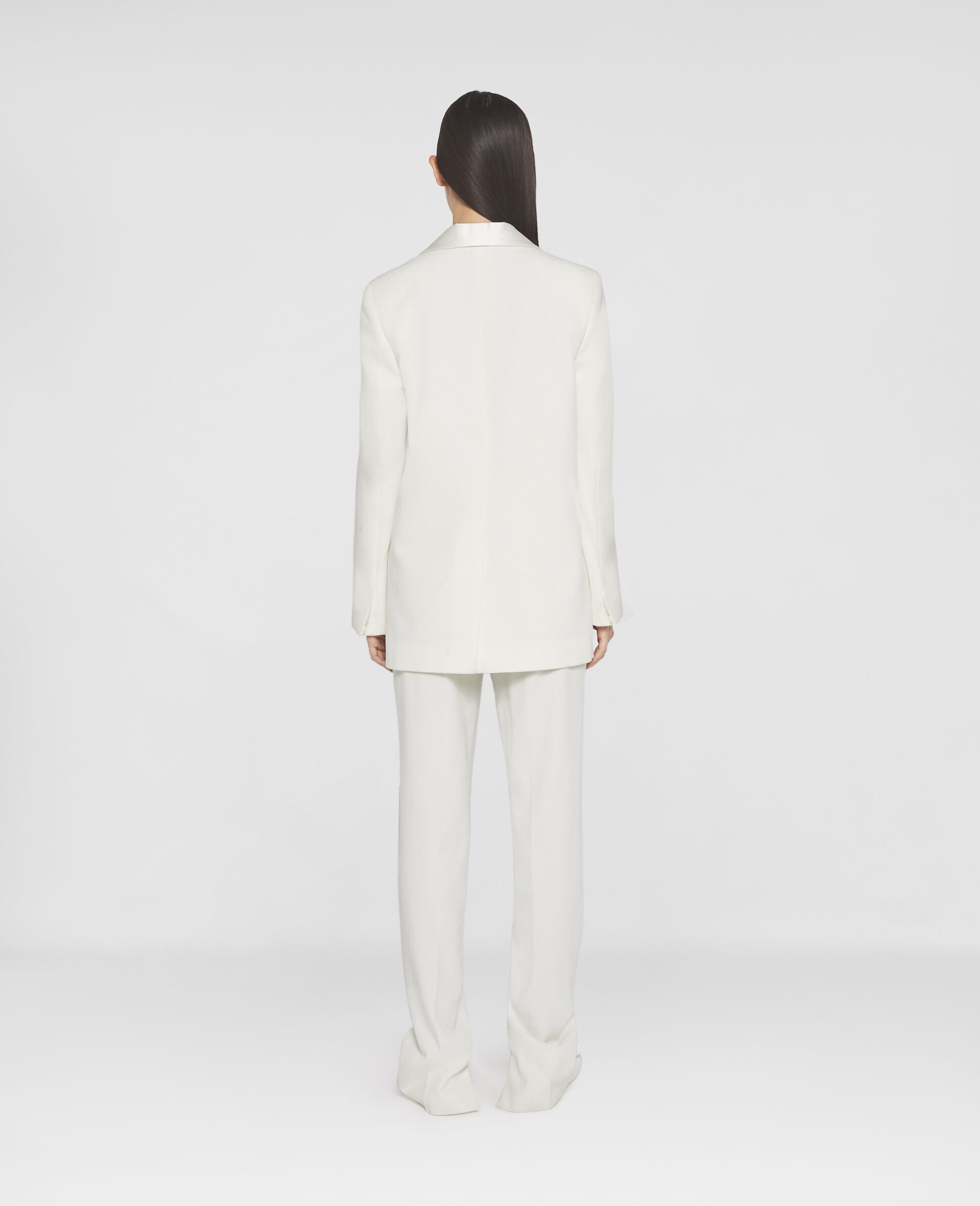 Twill Tailored Dinner Jacket-White-large image number 3