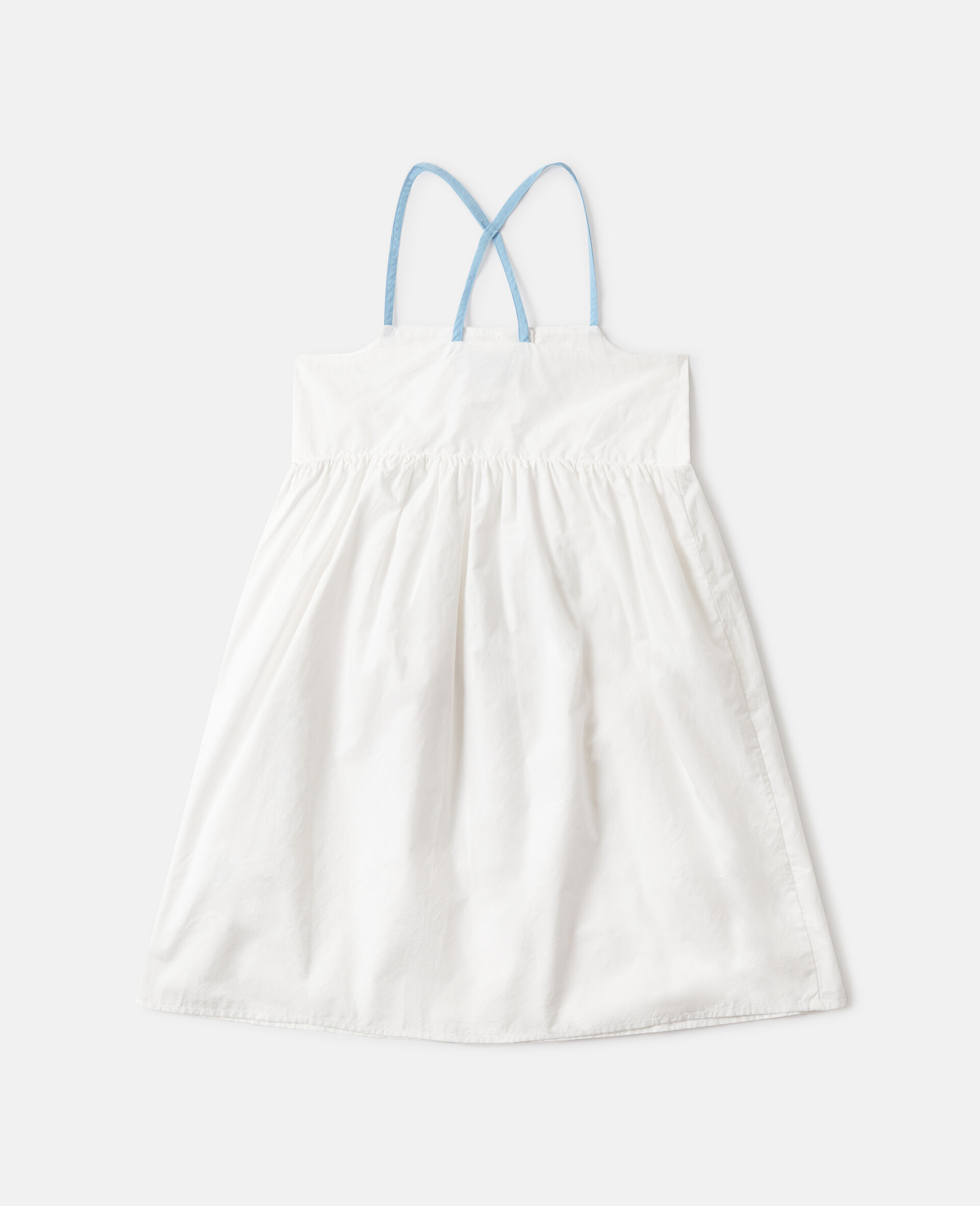 Utility Pocket Pinafore Dress-White-large image number 2