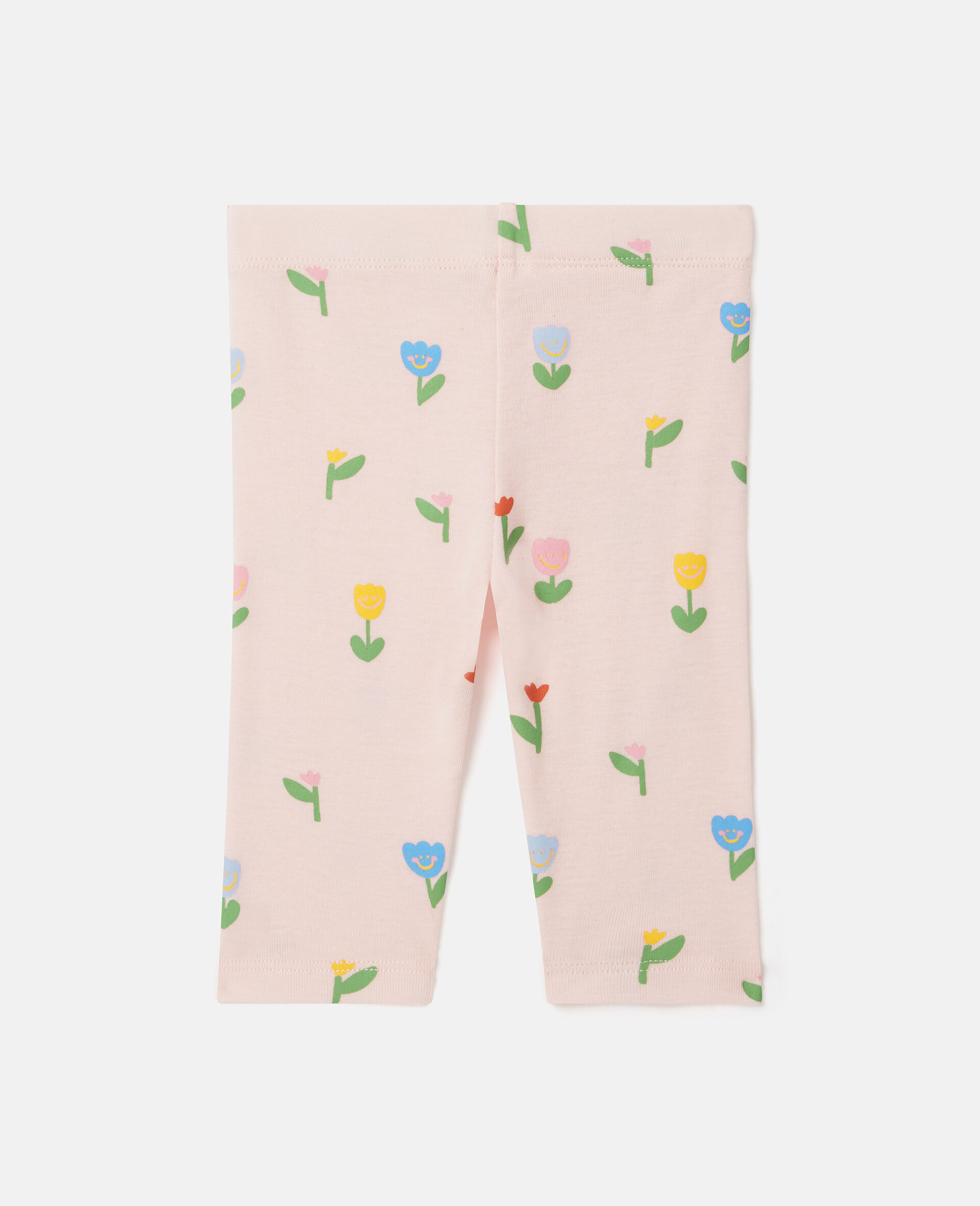 Floral Print Leggings-Pink-large image number 2