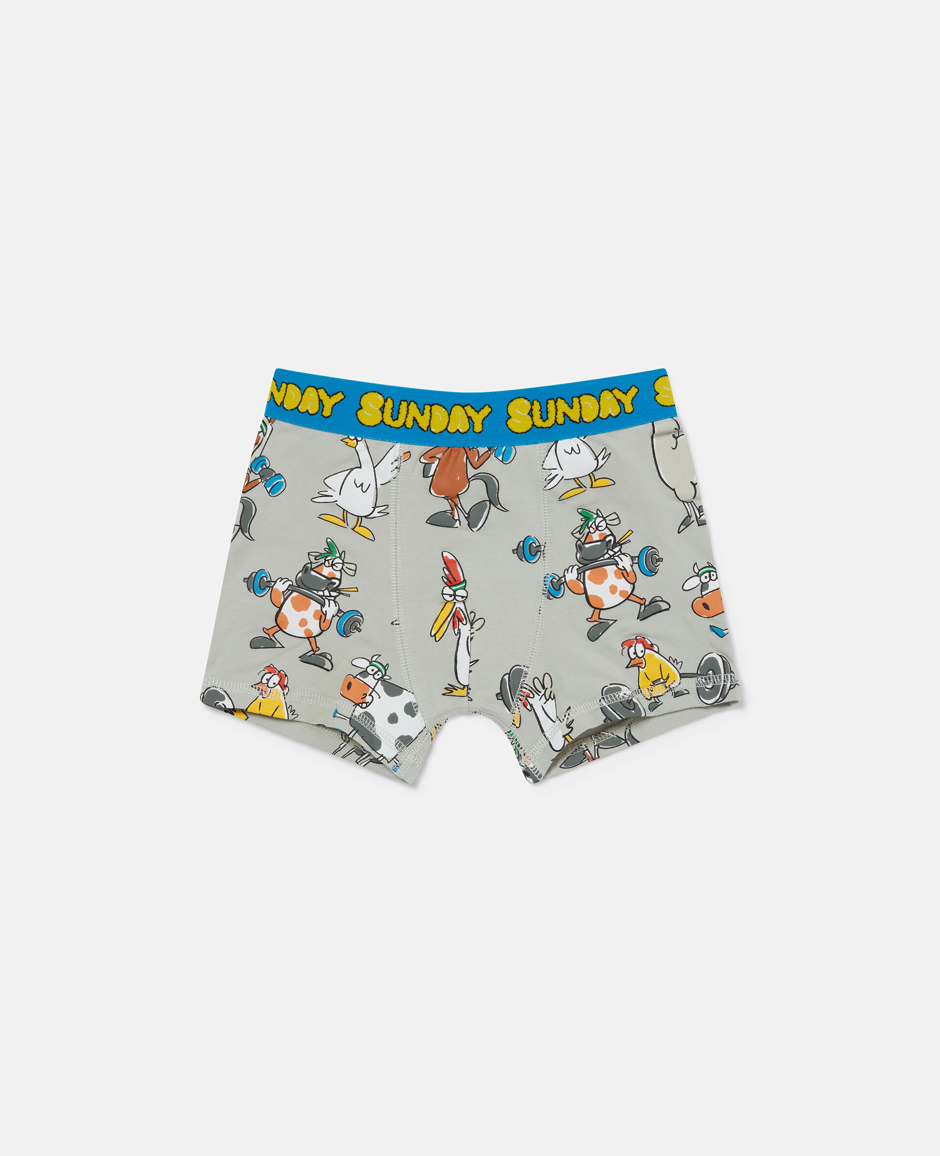 7 Pack of Farmyard Print Boxers-Multicolour-large image number 1