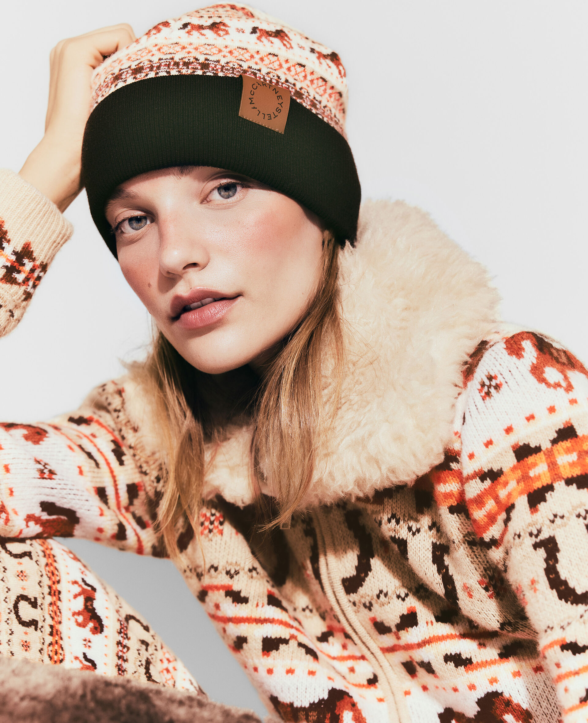 Fair Isle Wool Beanie-Multicolour-large Fair Isle Wool Beanie-Multicolour-large image number 4