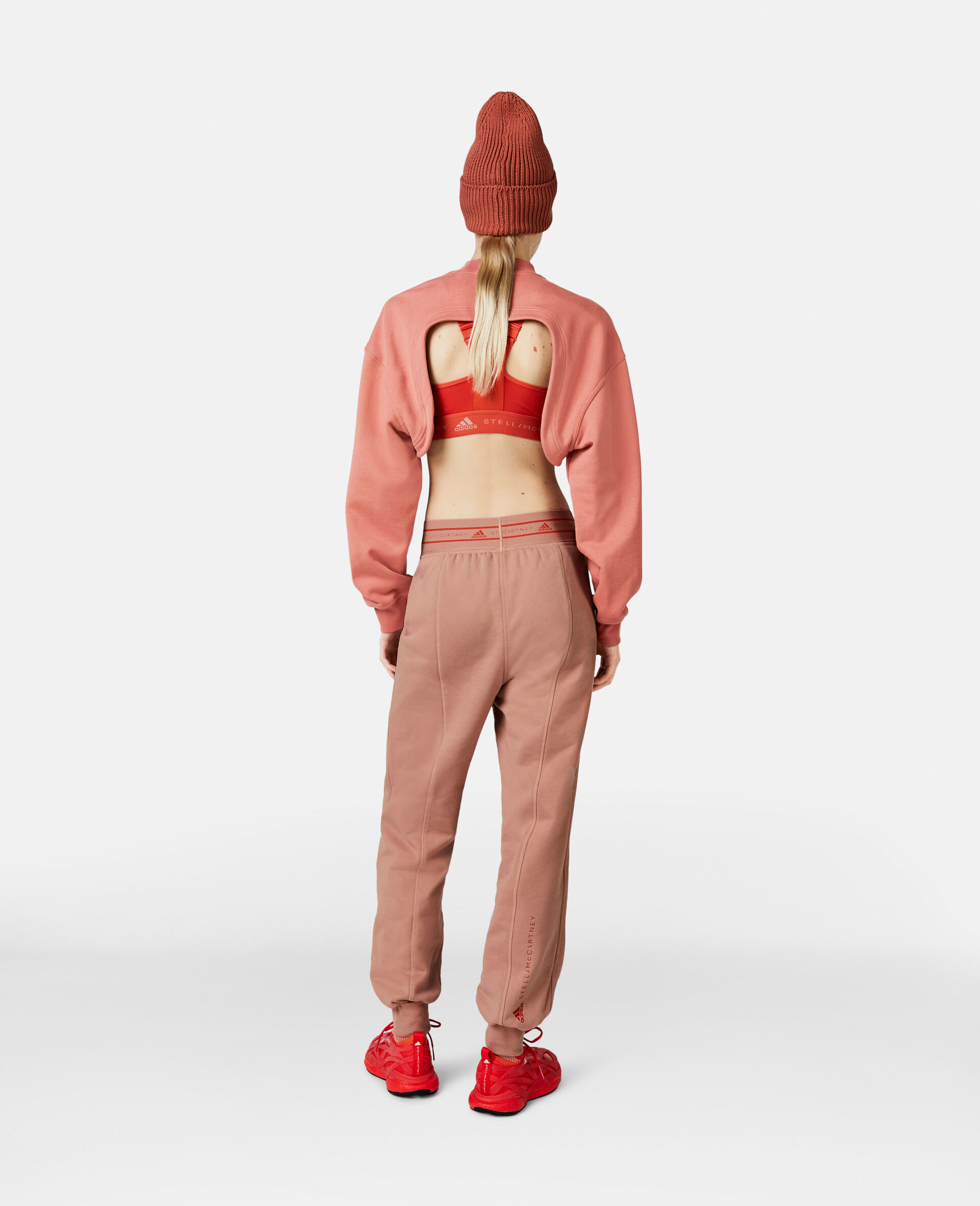TrueCasuals Cuffed Joggers-Beige-large image number 2