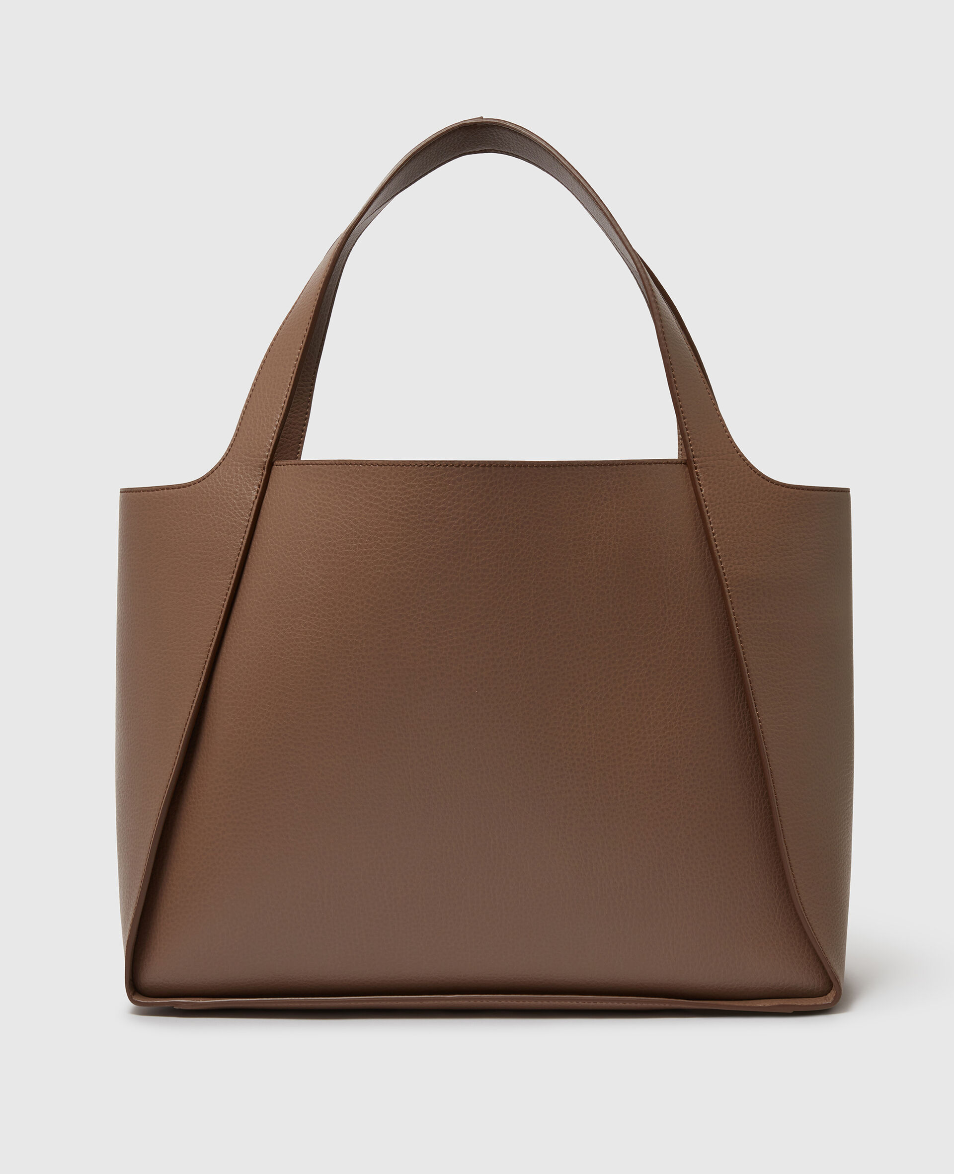 Große Logo Tote Bag mit Nieten-Brown-large image number 3