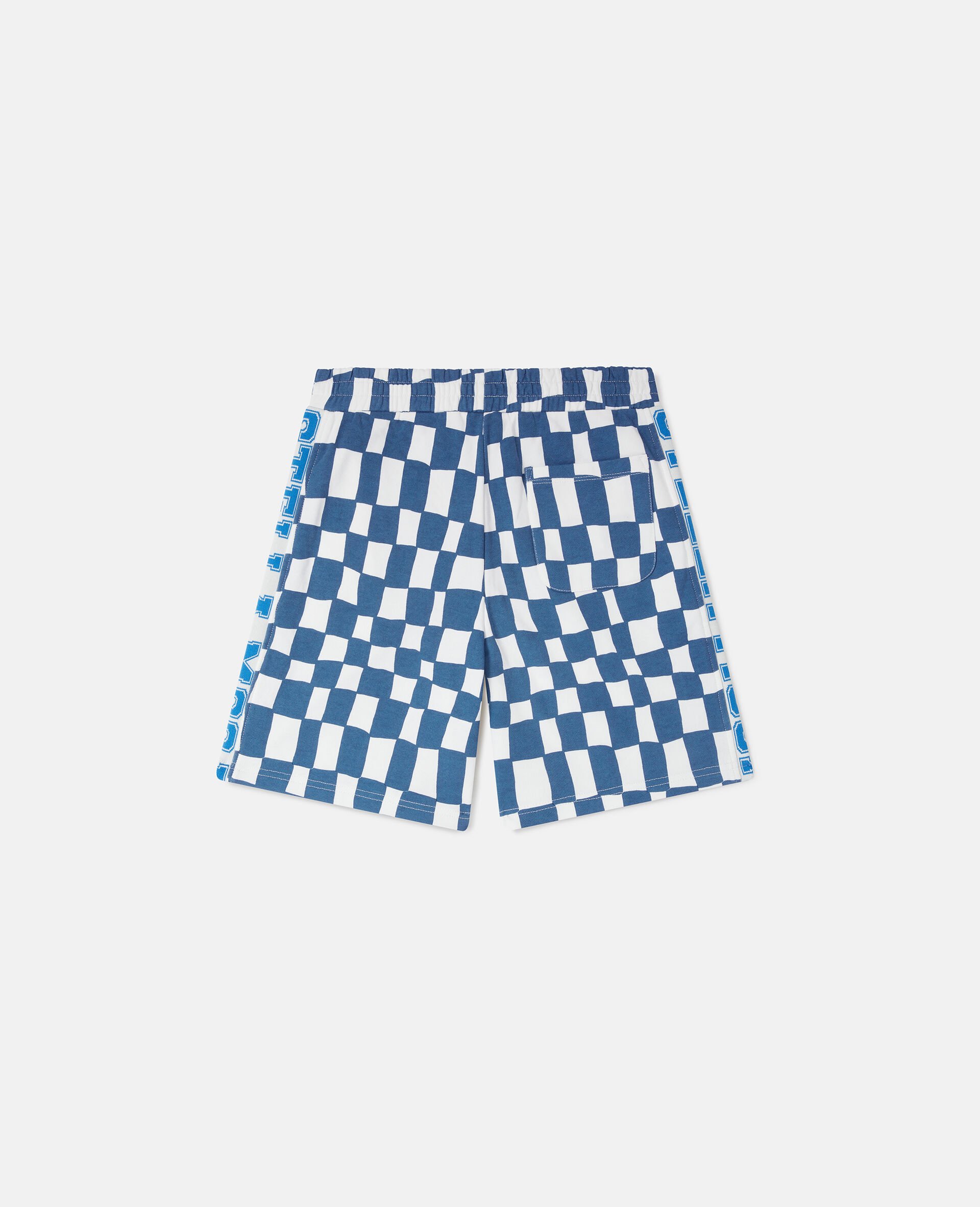 Moniker Check Shorts-Blue-large Moniker Check Shorts-Blue-large image number 2