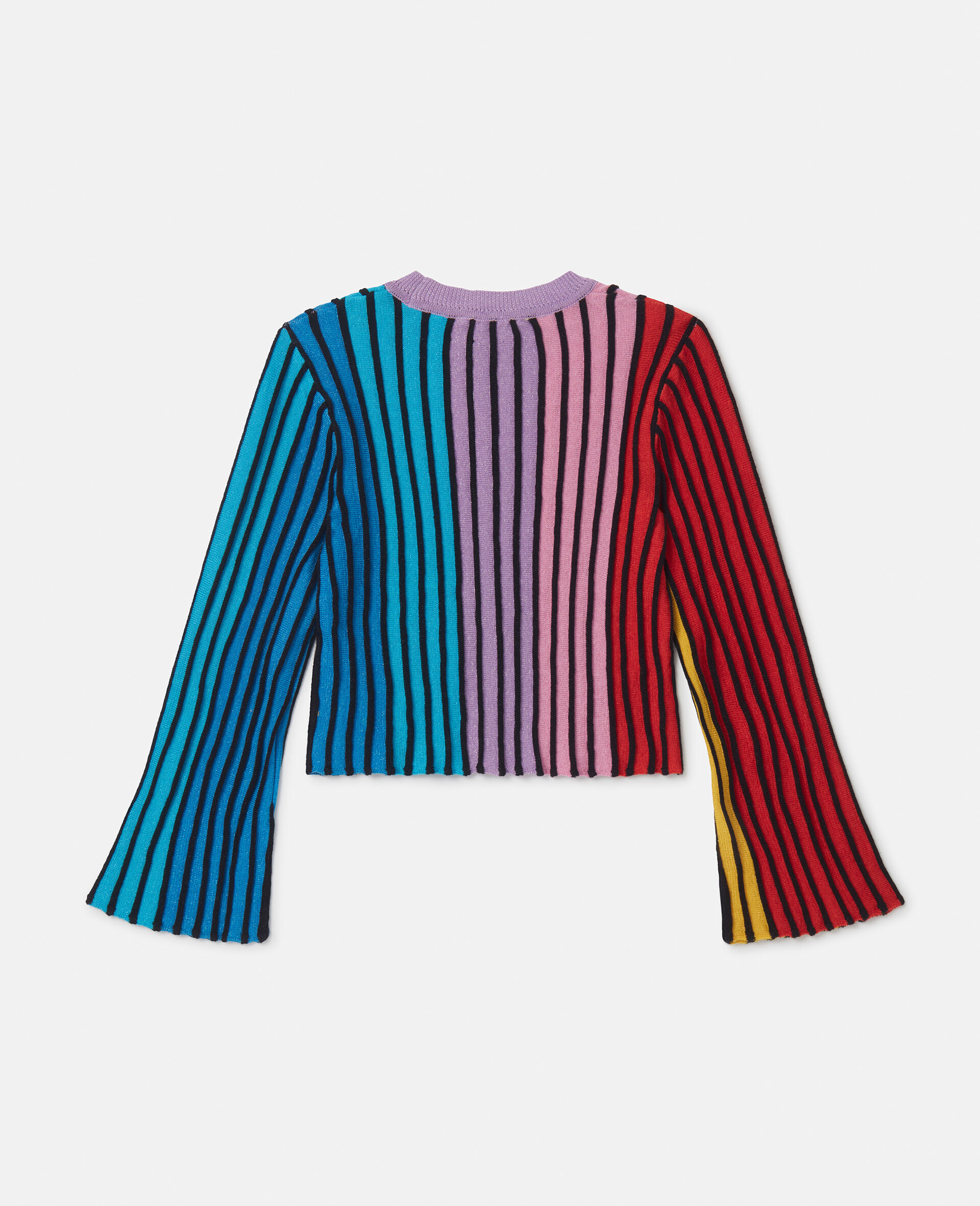 Rainbow Striped Flared Top -Multicolour-large Rainbow Striped Flared Top -Multicolour-large image number 2