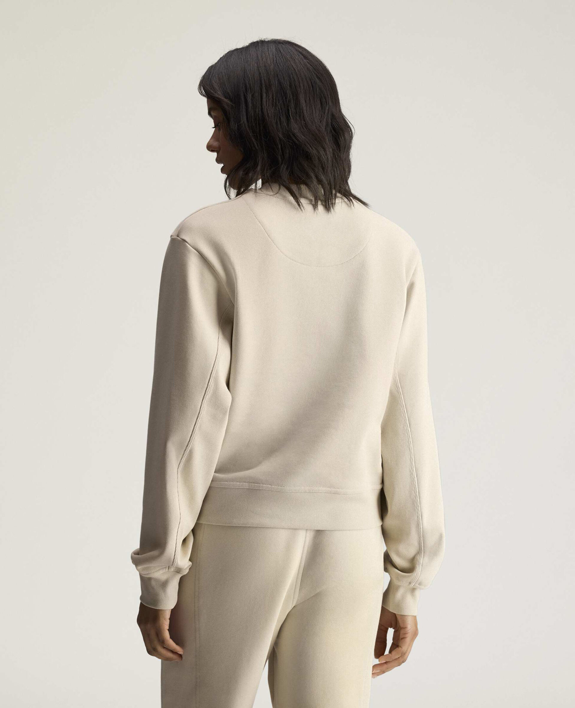 TrueCasuals  Crewneck Sweatshirt-Beige-large image number 3