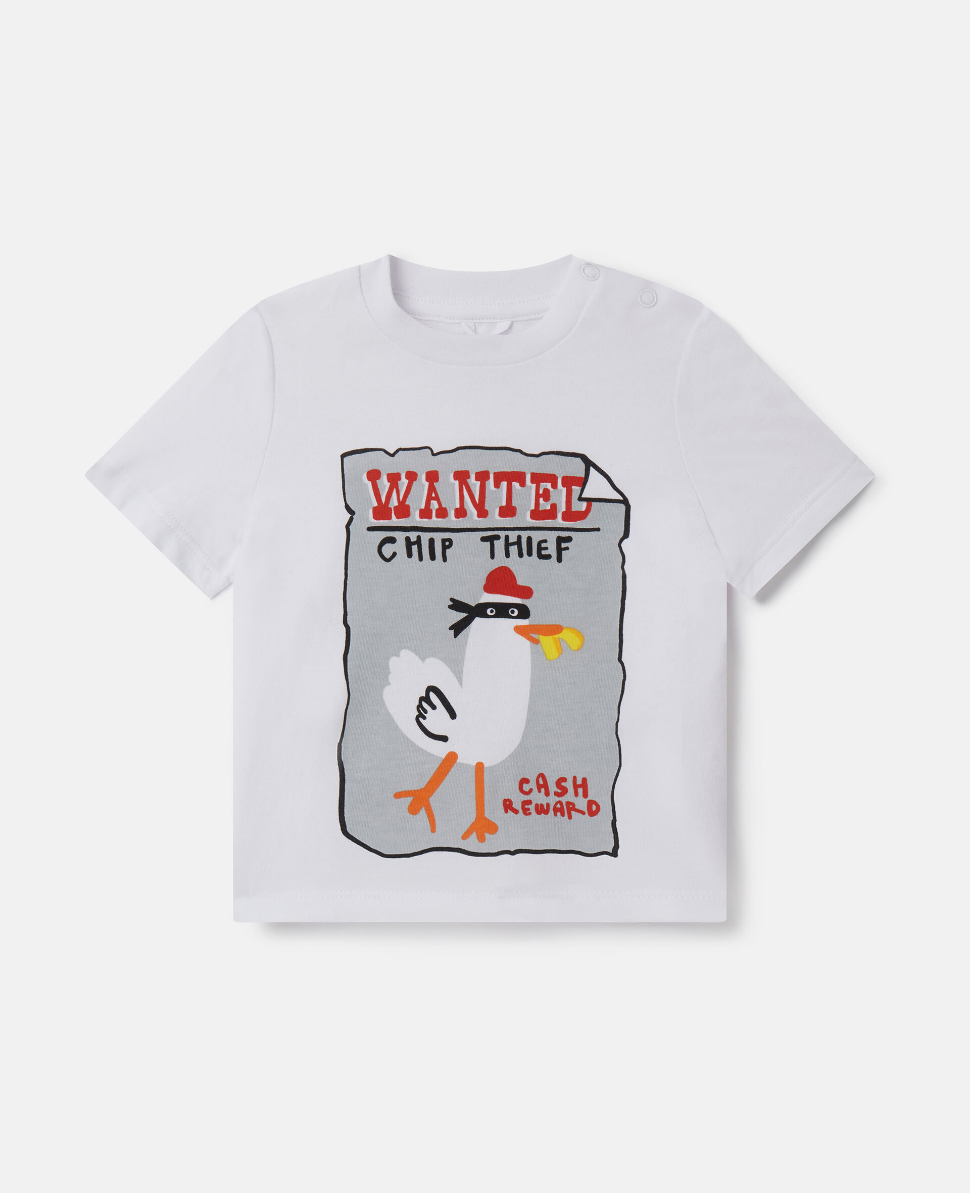 Seagull Bandit T-Shirt-Bianco-large image number 0