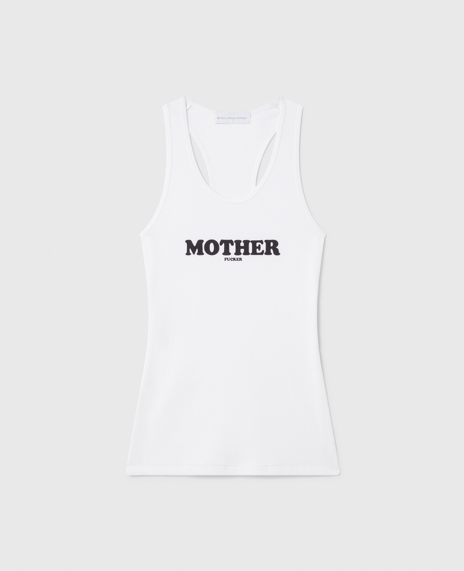 Mother Fucker背心式上衣-白色-medium