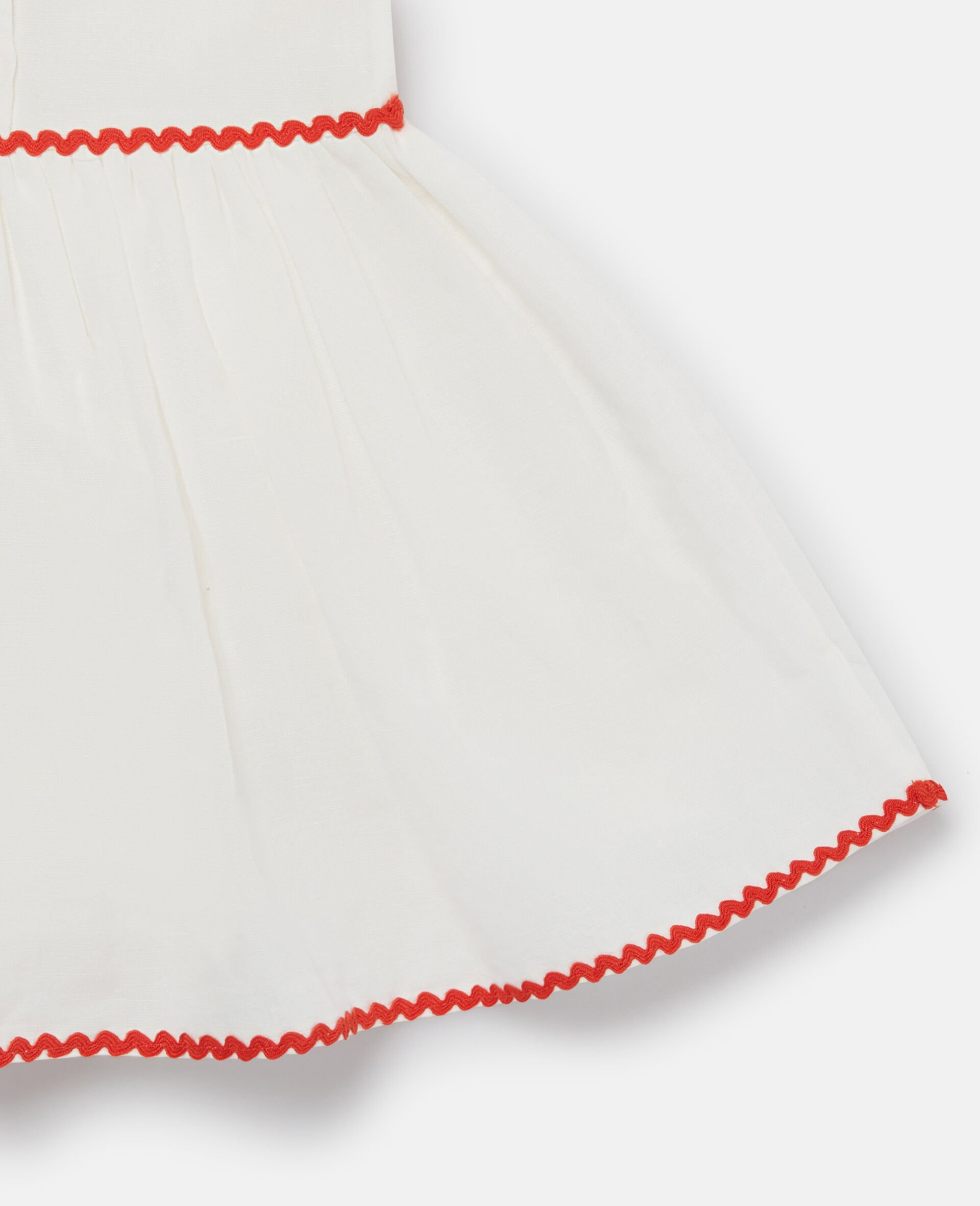 Strawberry Embroidered Cap-Sleeve Dress-Cream-large image number 3