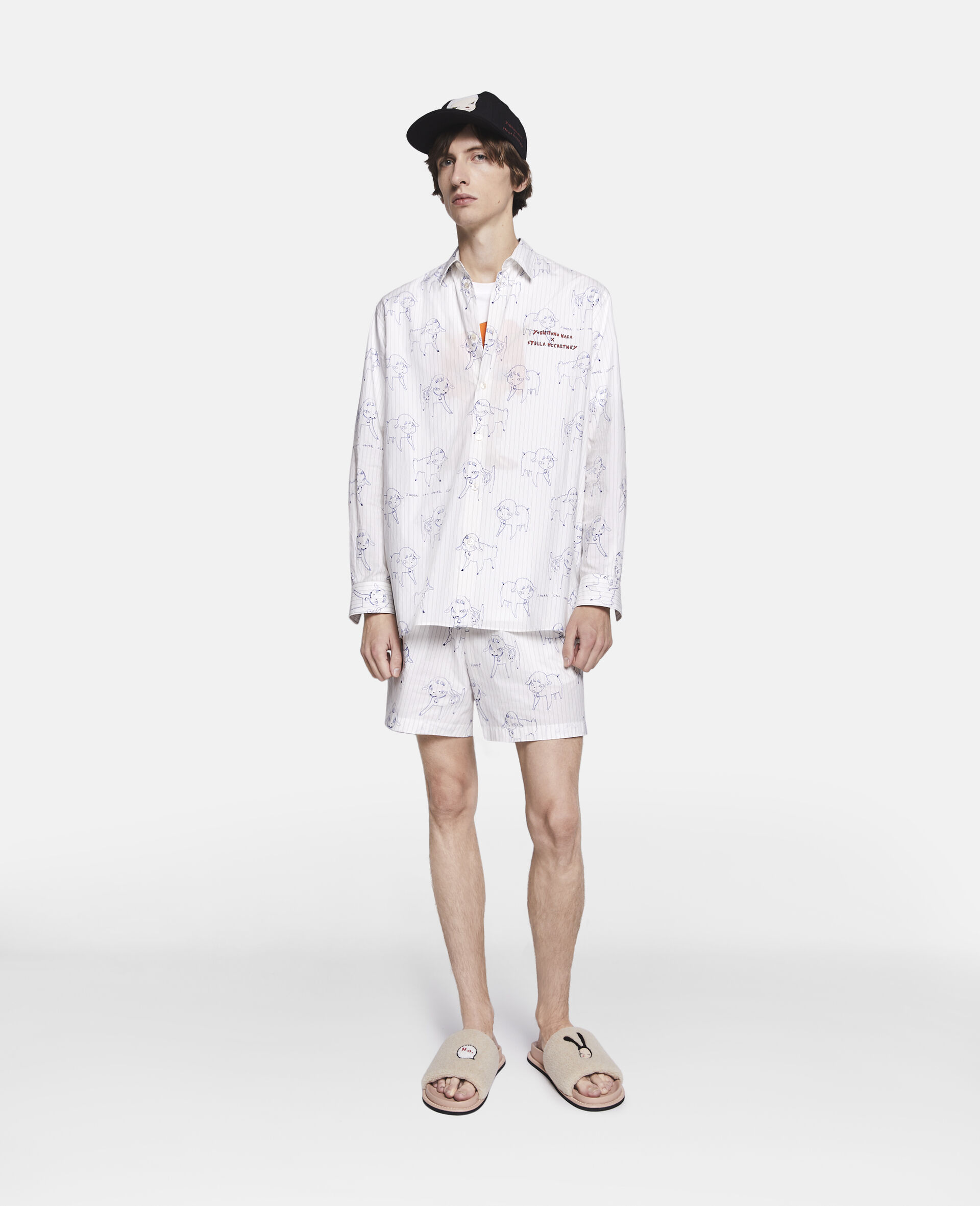 Sheep Can Never Sleep印花衬衫-Multicolored-large image number 1