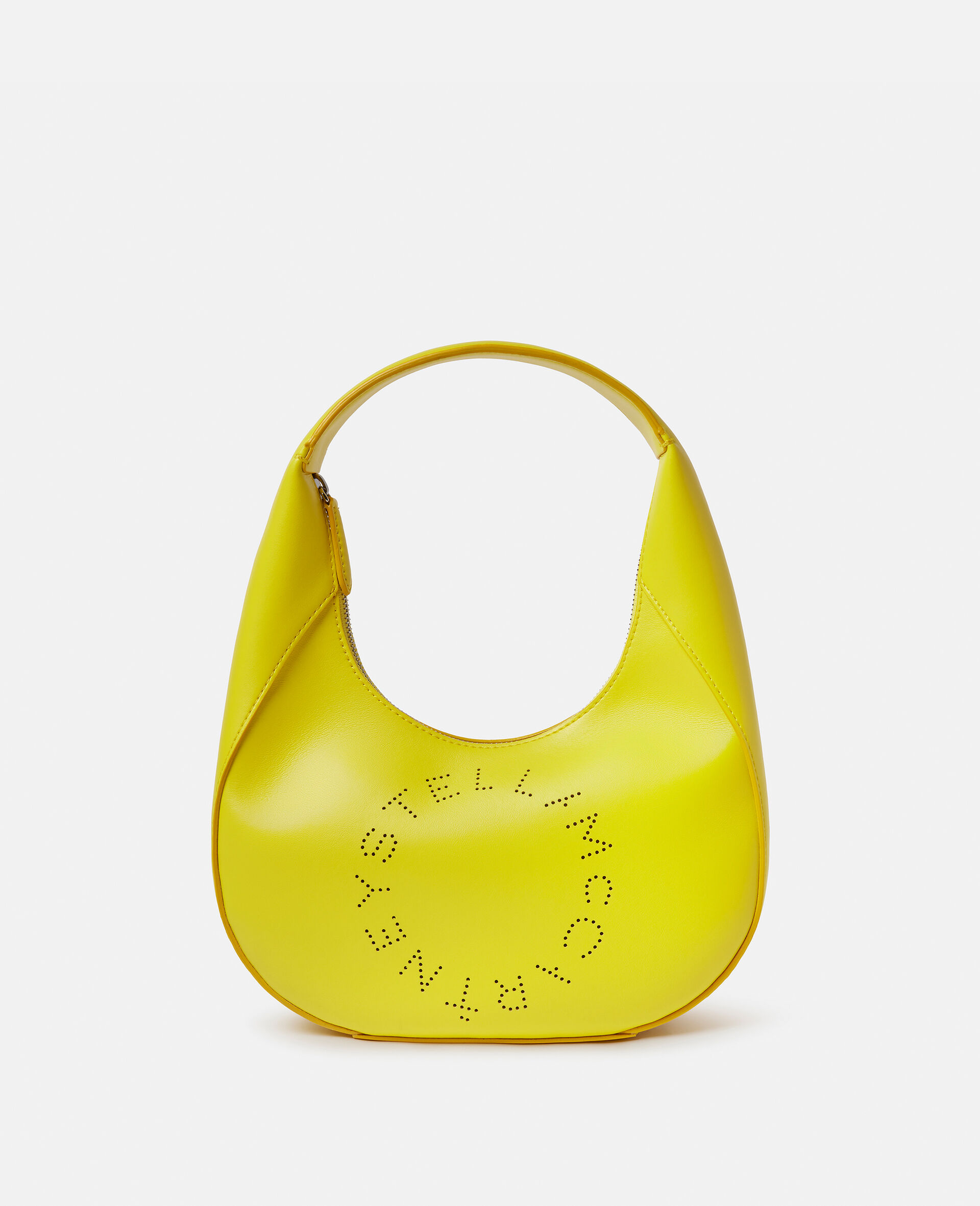 Small Stella Logo Hobo Shoulder Bag-Black-large image number 0