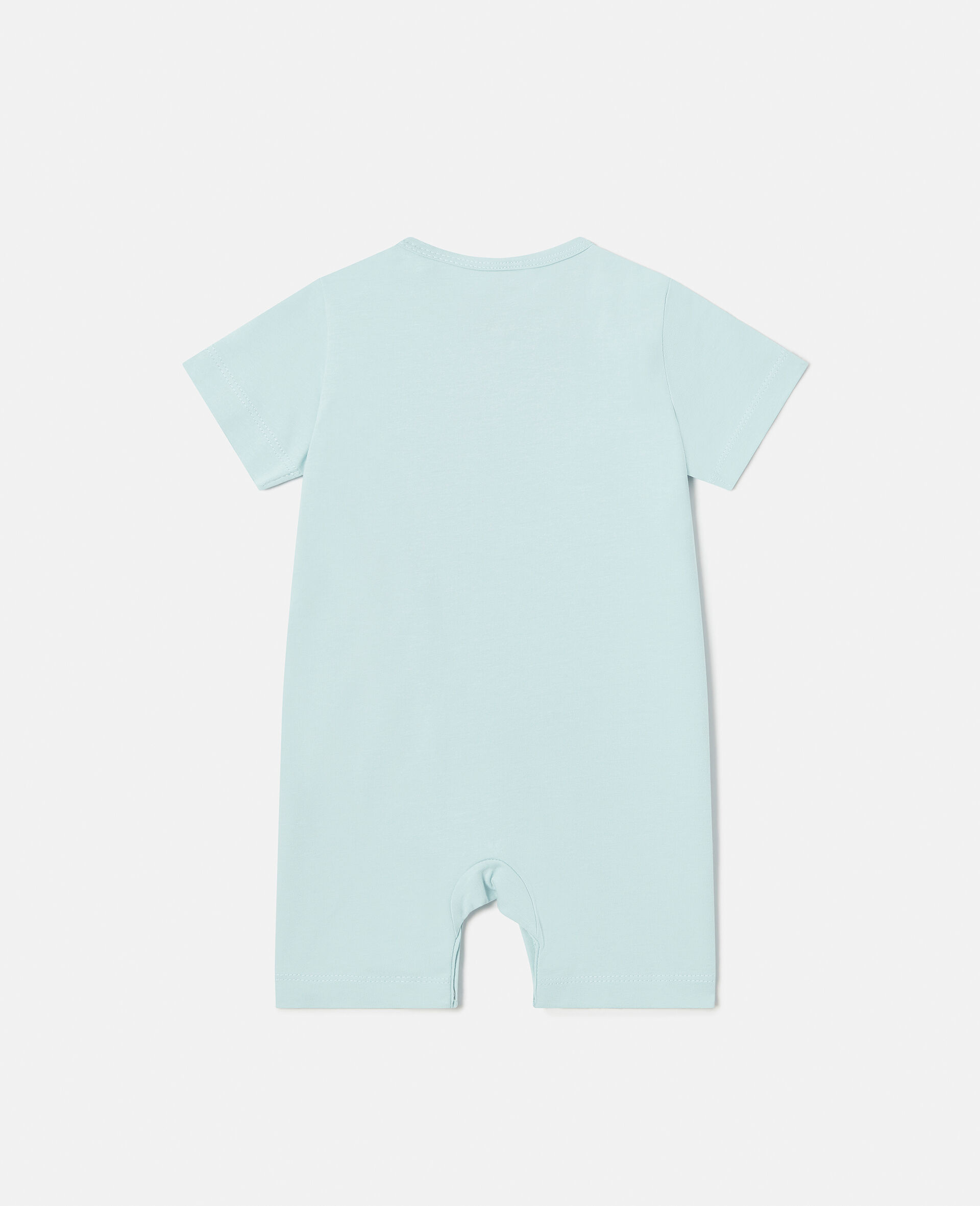 Hippie Guitar Print Romper-Blue-large image number 2