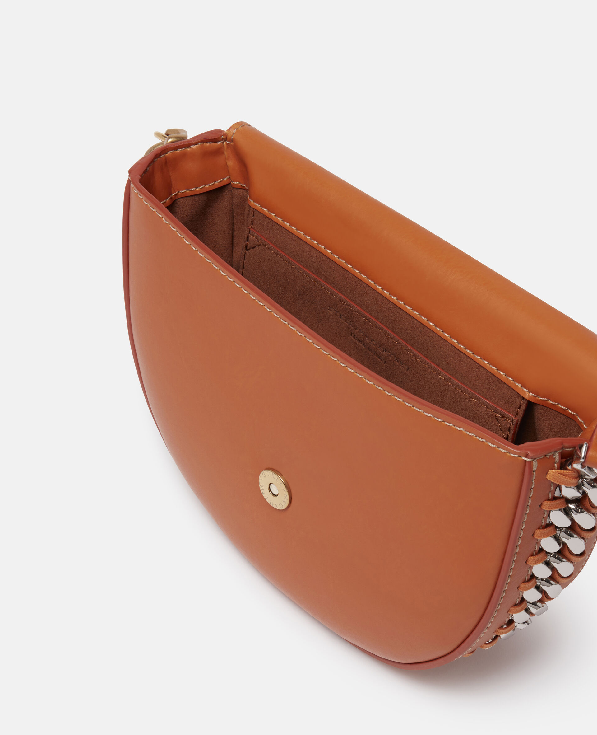 Frayme Medium Flap Shoulder Bag-Brown-large image number 2