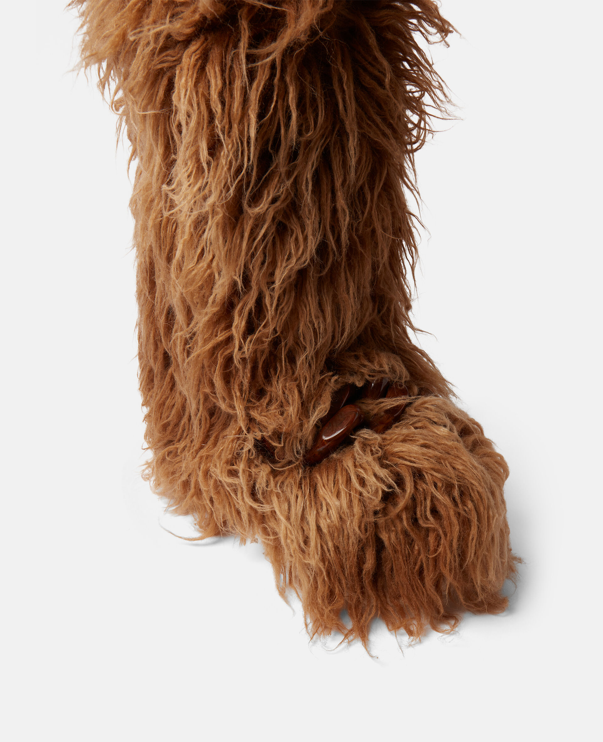 Fur Free Fur Shaggy Boots-Brown-large image number 3