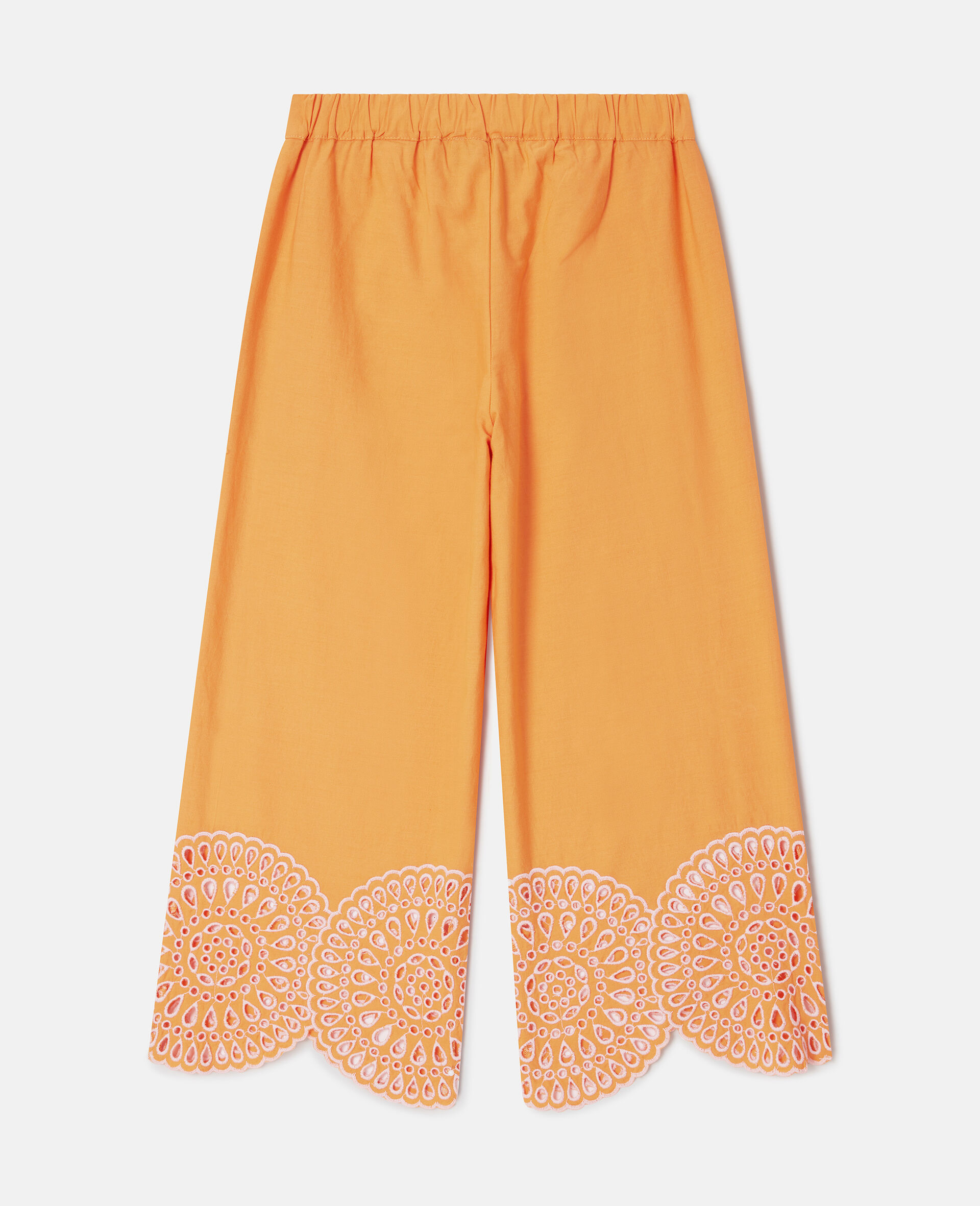 Popeline Statement Cuff Trousers-Orange-large image number 2