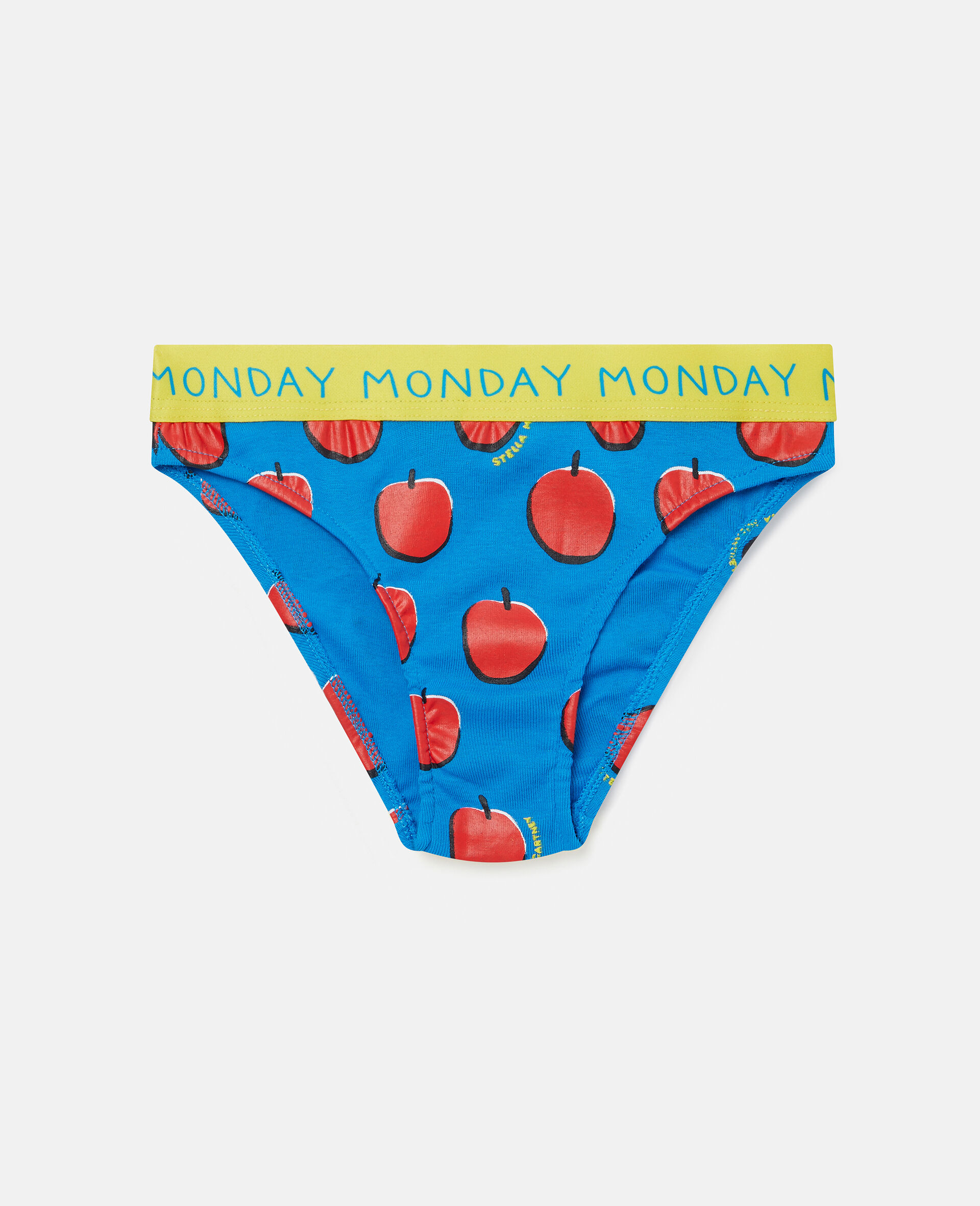 7 Pack of Apple Print Days of the Week Briefs-Multicolour-large image number 1