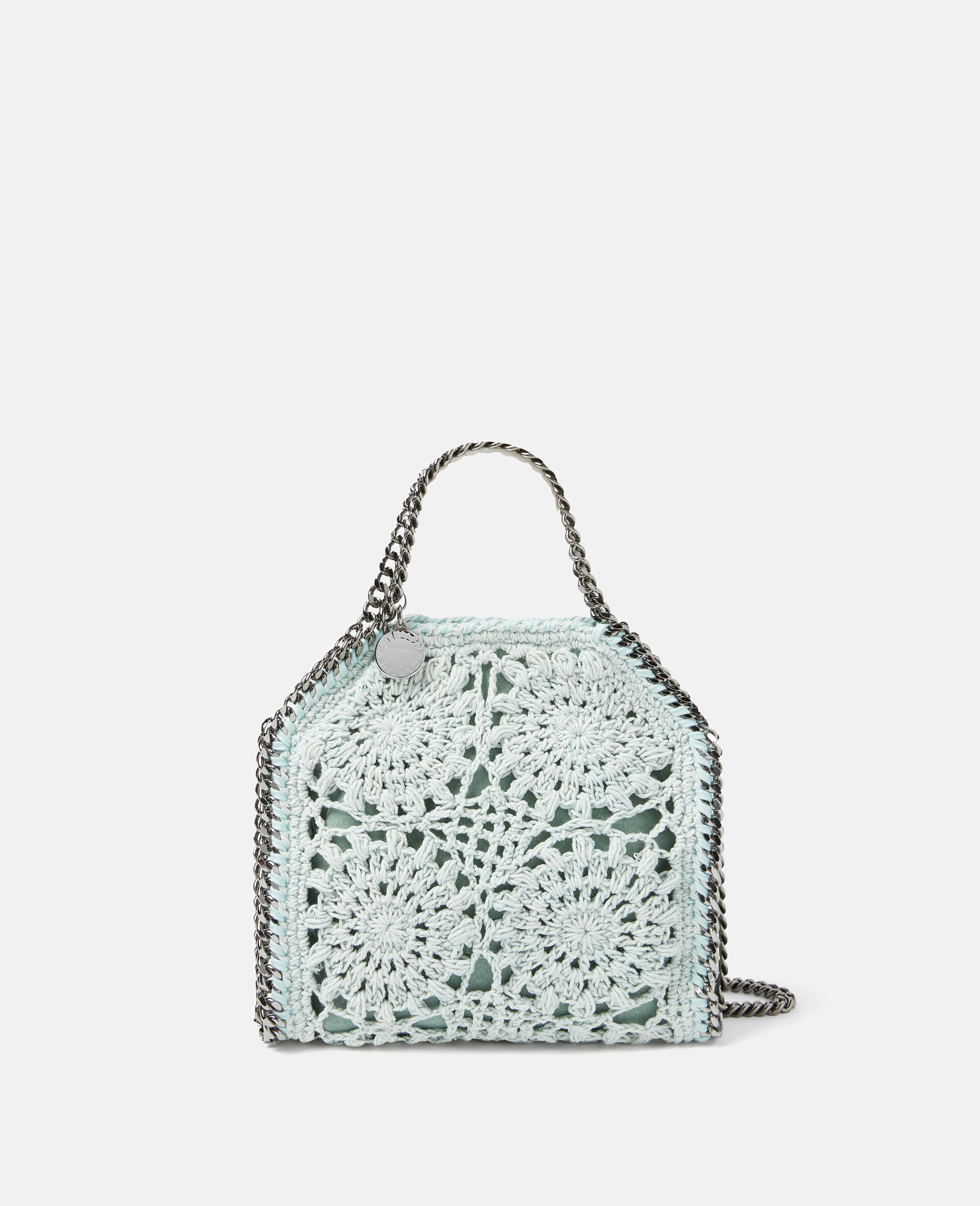 Falabella Cotton Crochet Tiny Tote Bag-Green-large image number 0