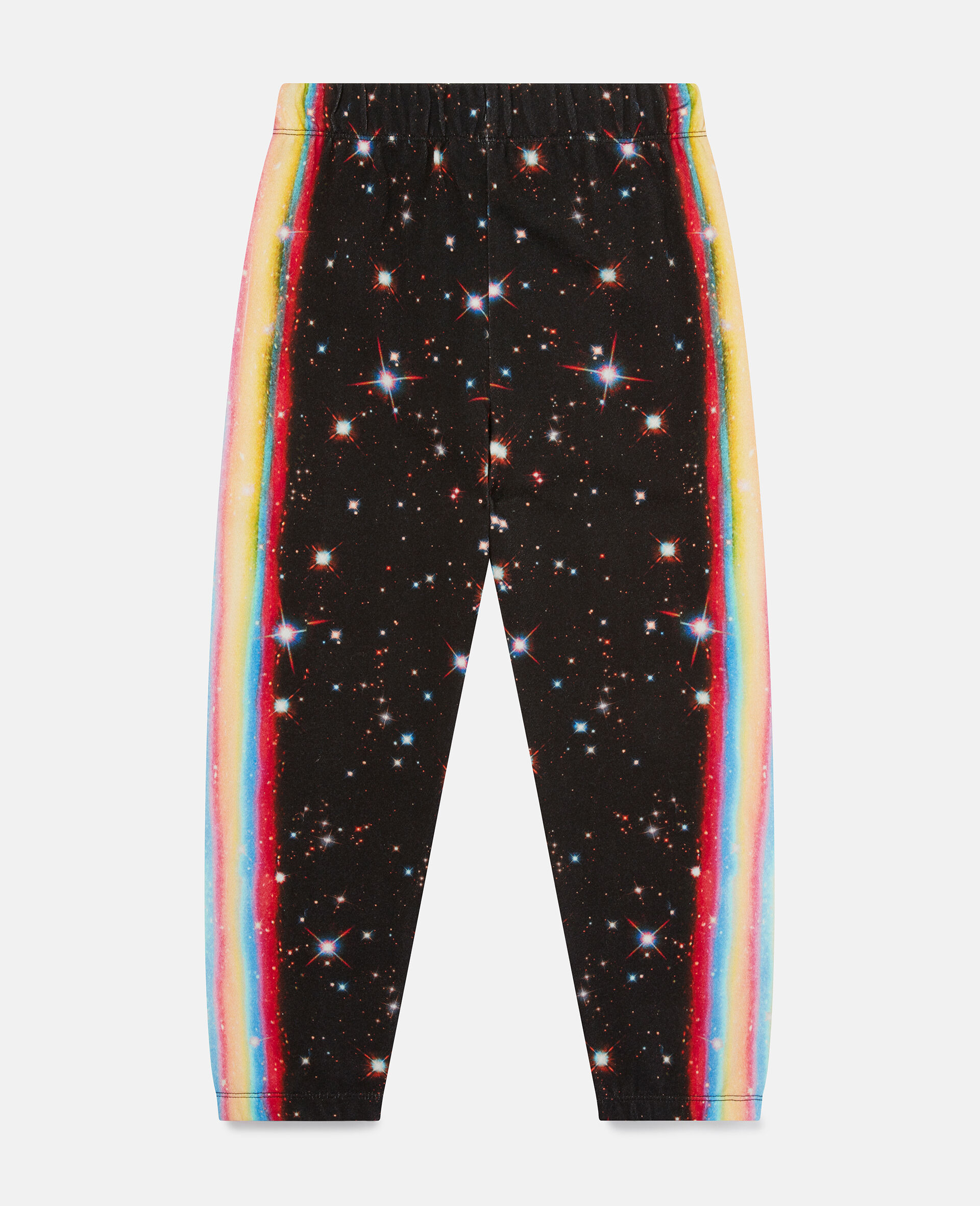 Cosmic Print Fleece Joggers-Black-large image number 3