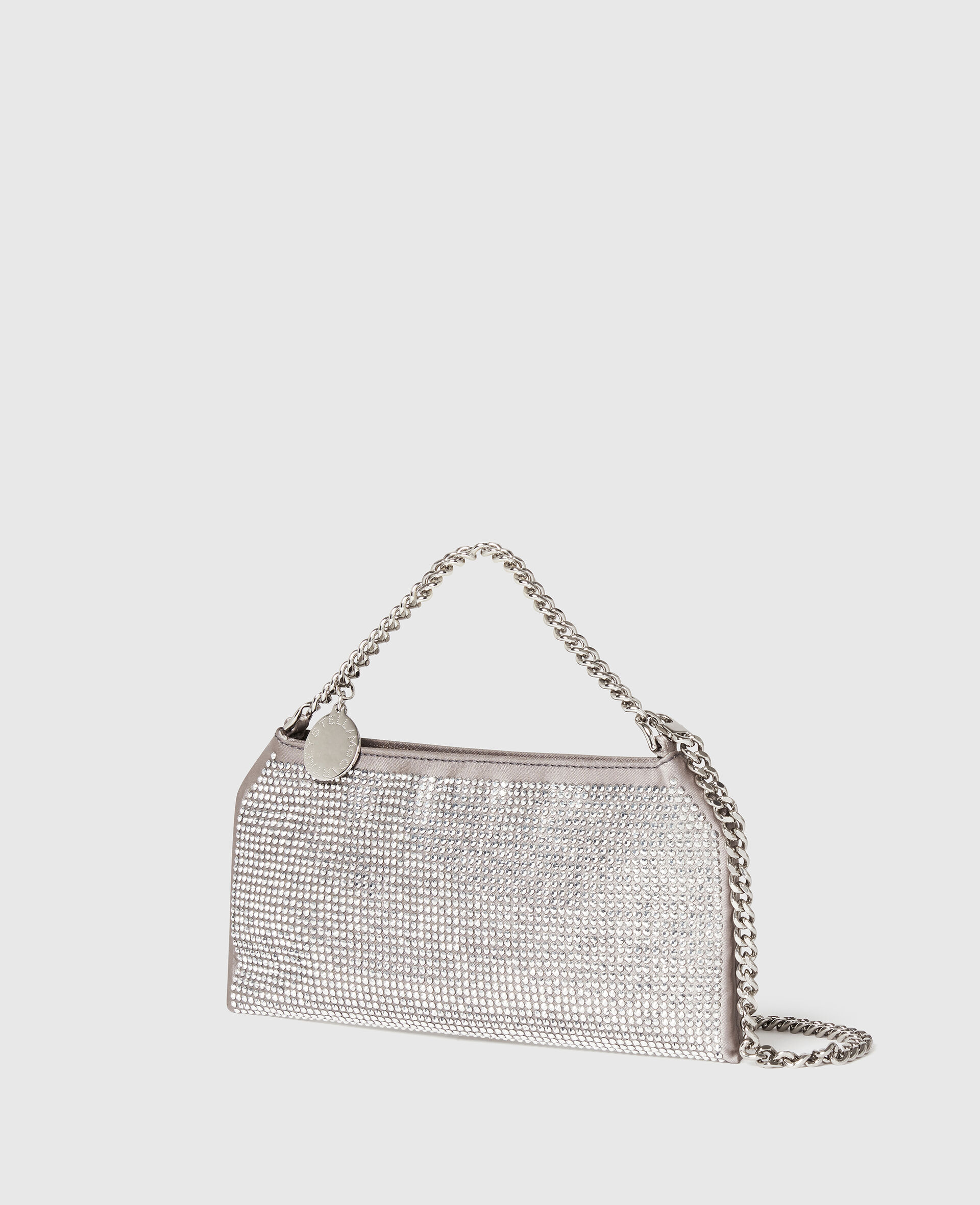 Falabella Crystal  Crossbody Bag-Silver-medium