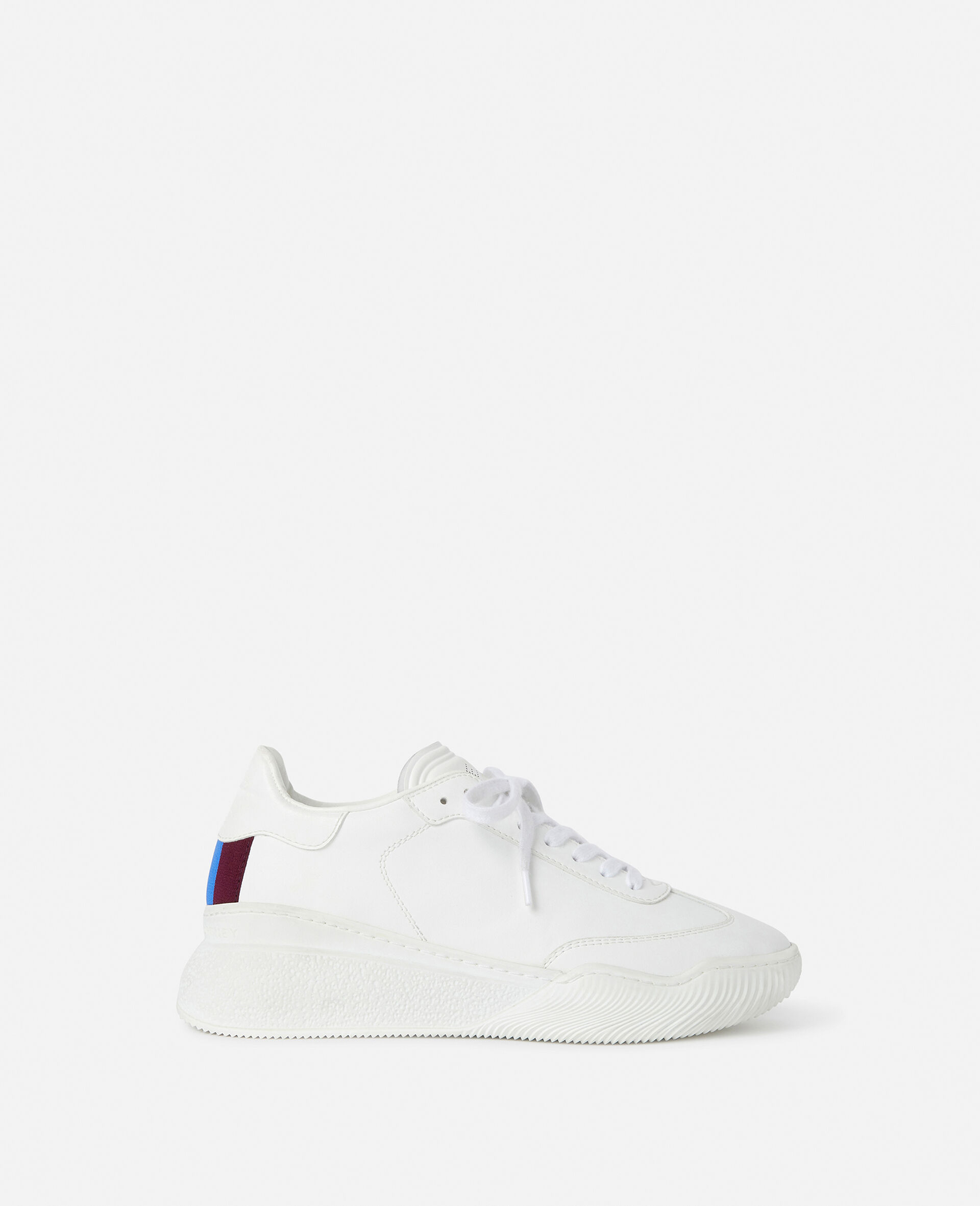 Loop Lace-up Sneakers-White-medium