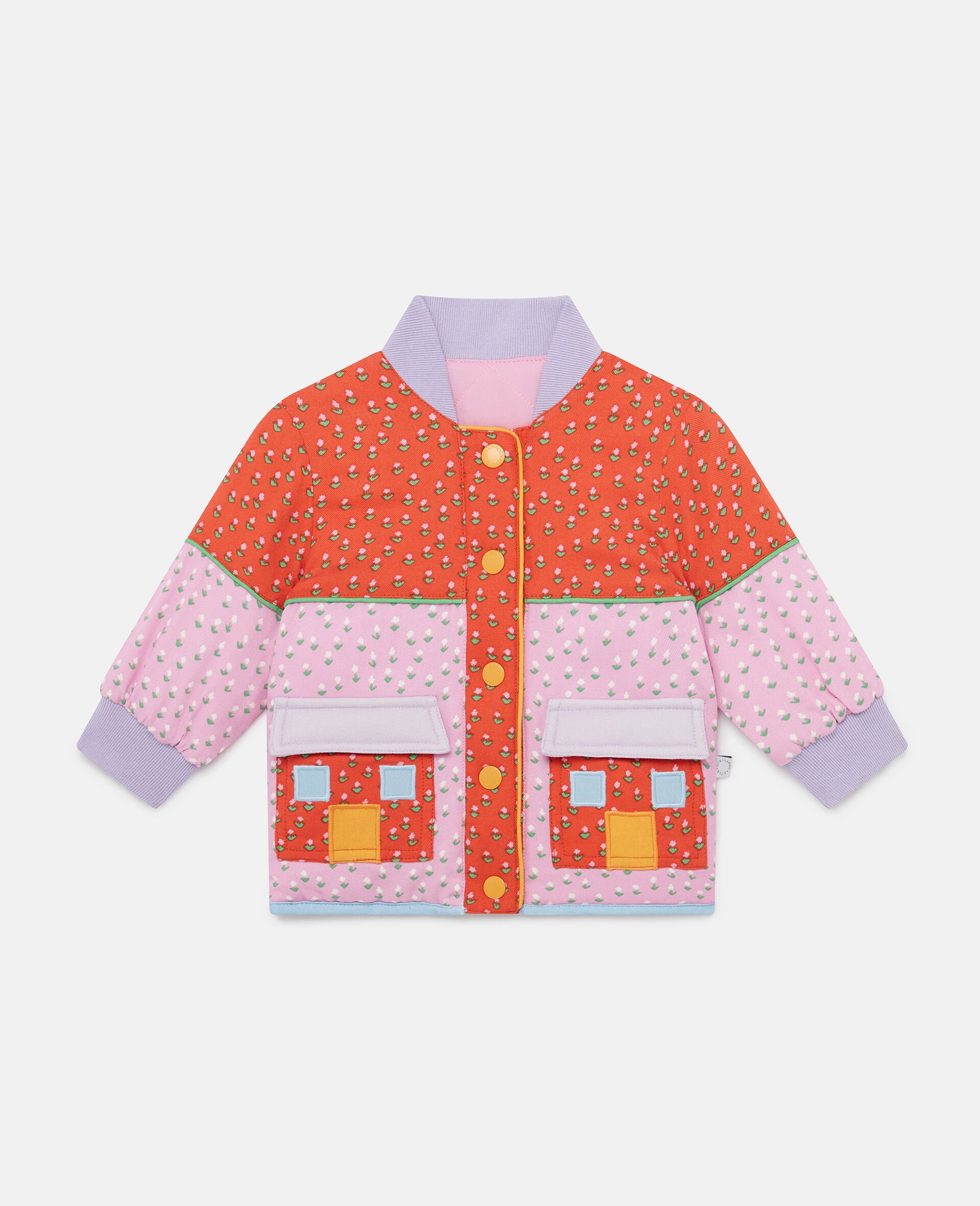 Farmyard Appliqué Patchwork Coat-Multicolour-medium