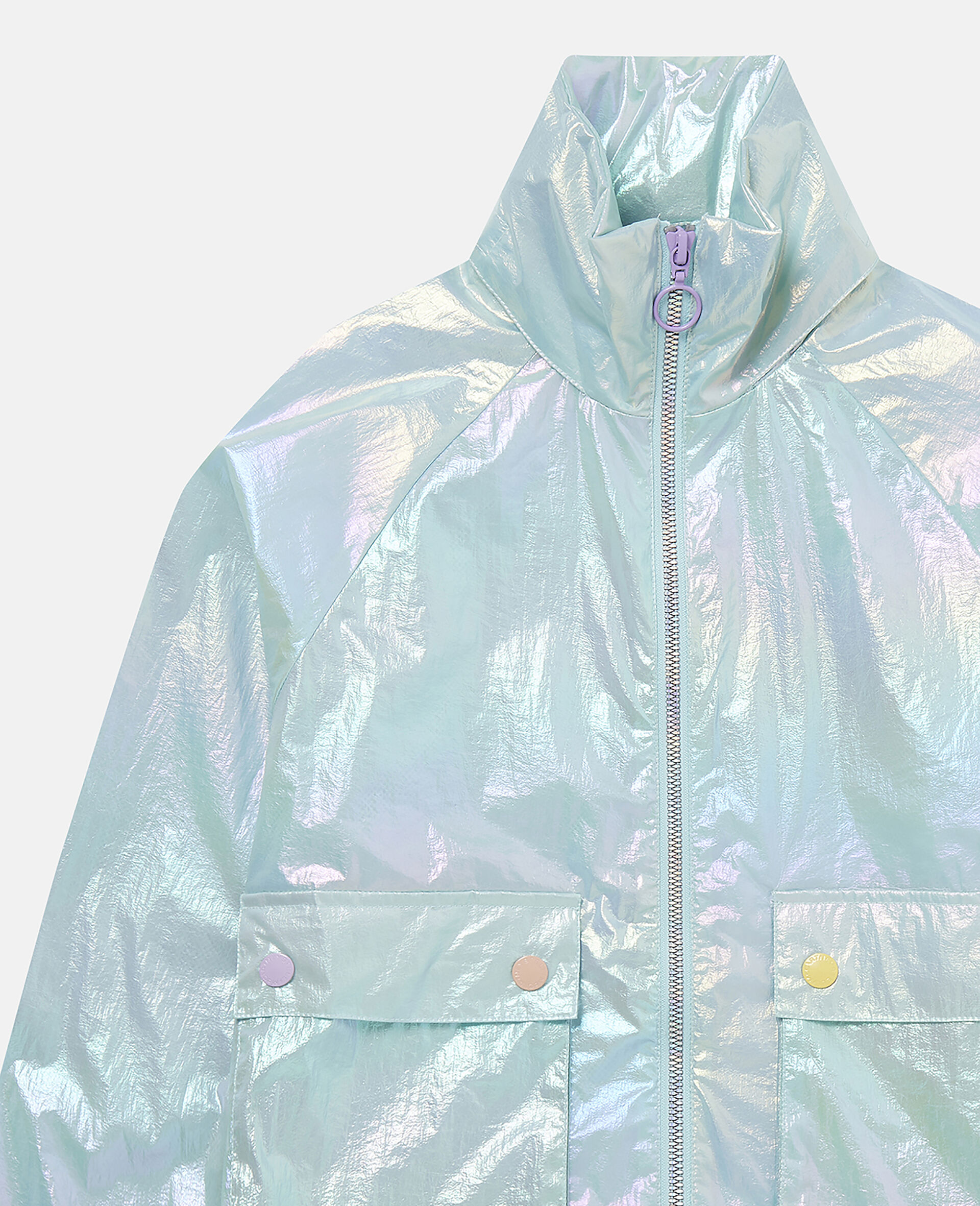 Iridescent Foil Jacket-Blue-large image number 1