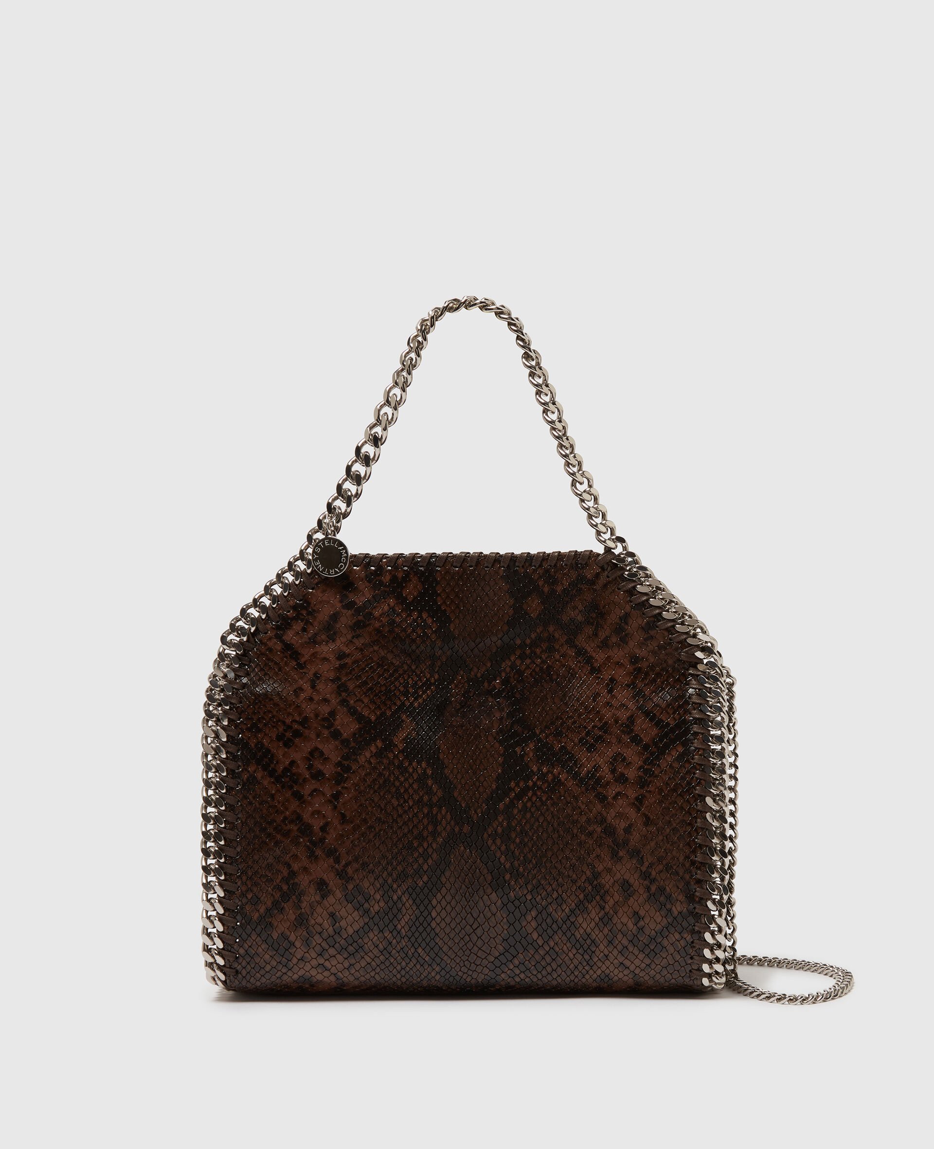 Falabella Snake Mini Tote Bag-Brown-medium