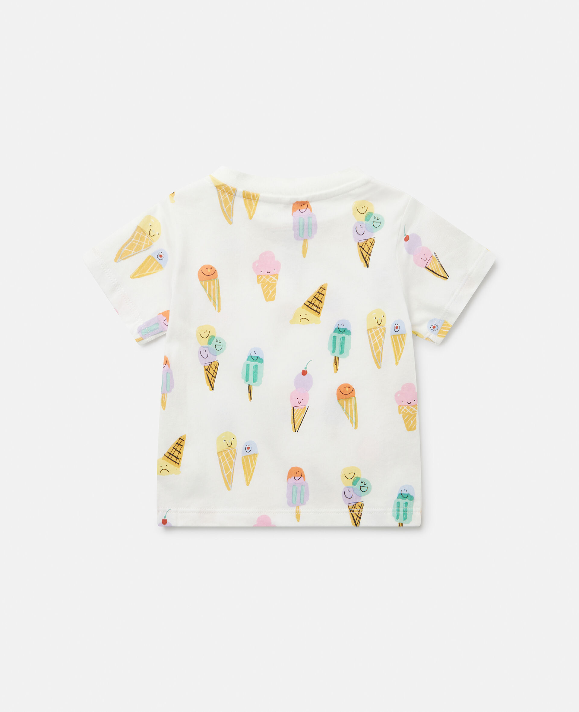 Ice Cream Print T-Shirt-Cream-large image number 2