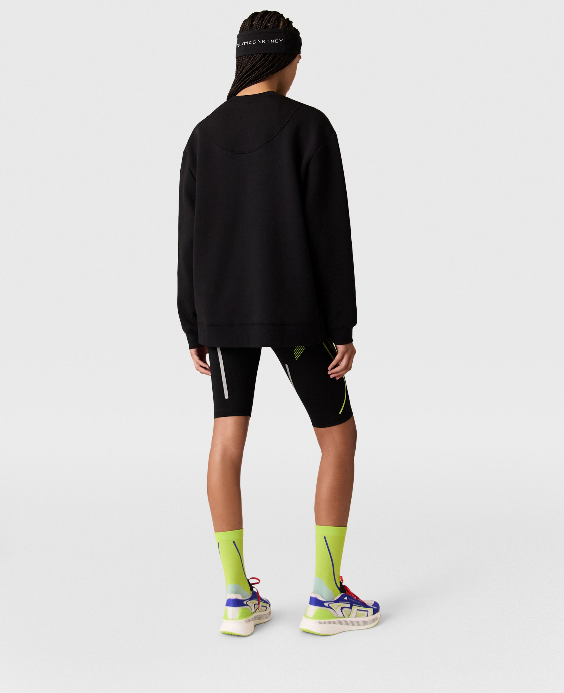 TrueCasuals  Oversized Sweatshirt-Black-large image number 3