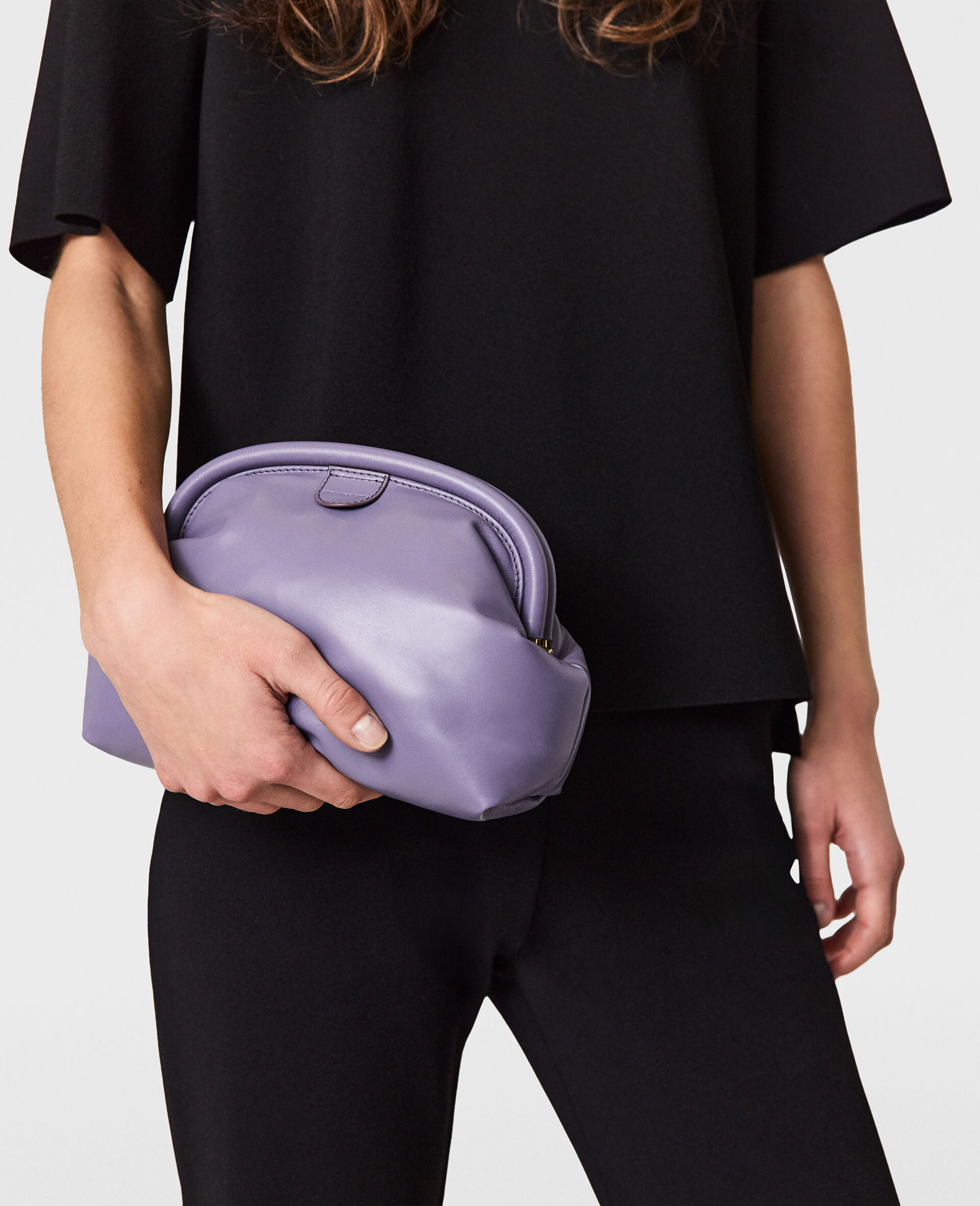 致密针织喇叭裤-黑色-large image number 4