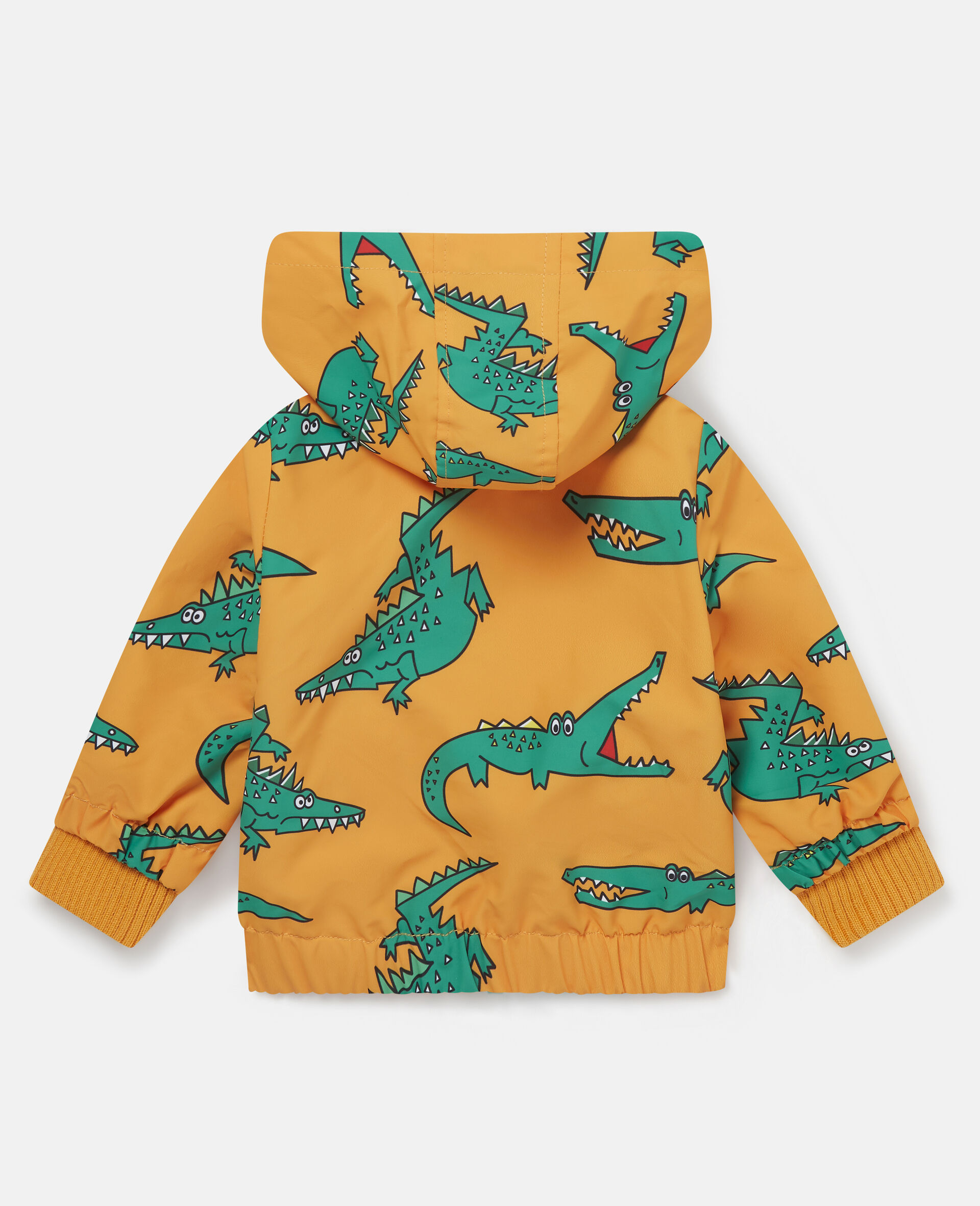 Crocodile Print All Over Jacket -Orange-large image number 2