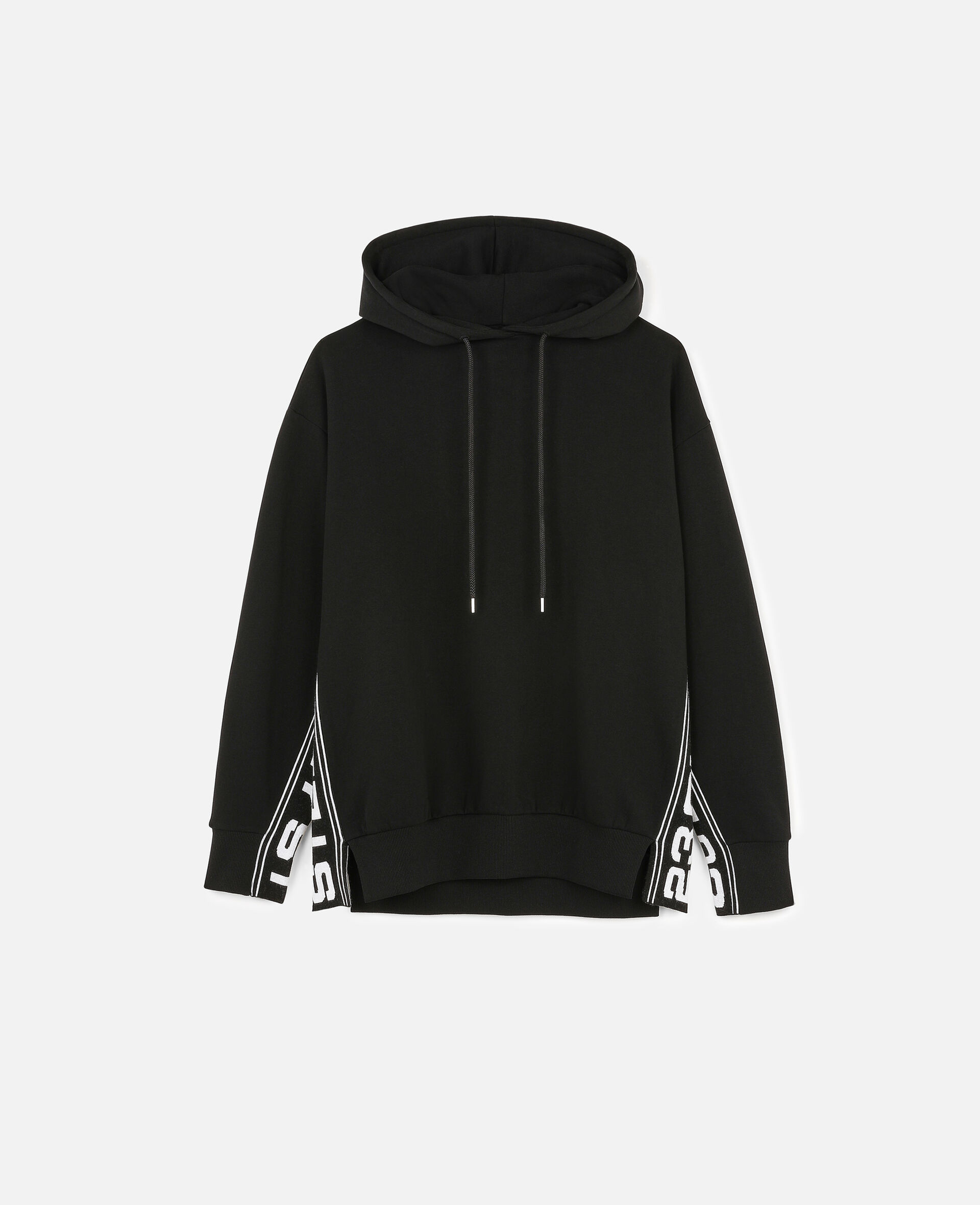 23 OBS Knitted Hoodie-Black-large image number 0