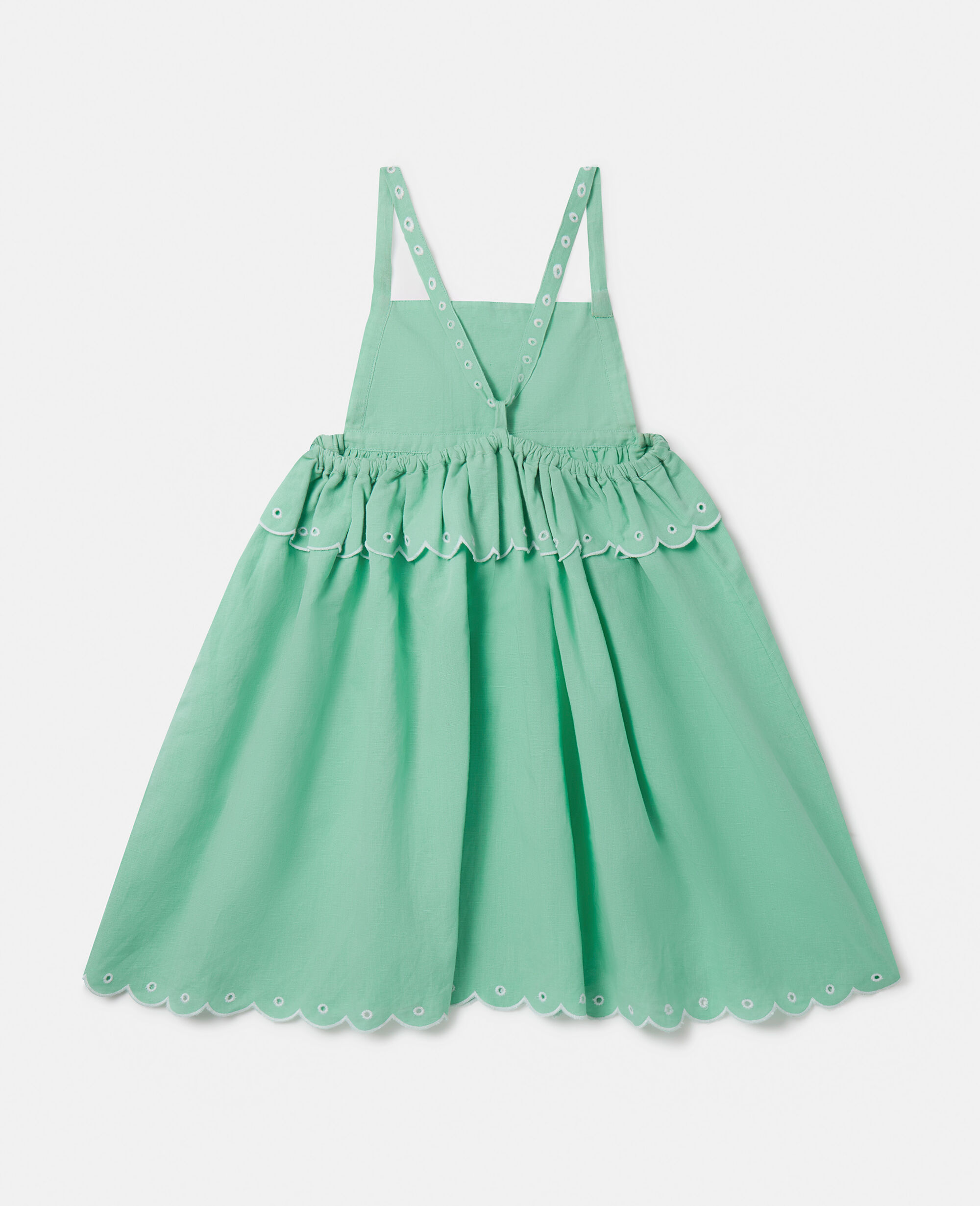 Green discount scalloped dress