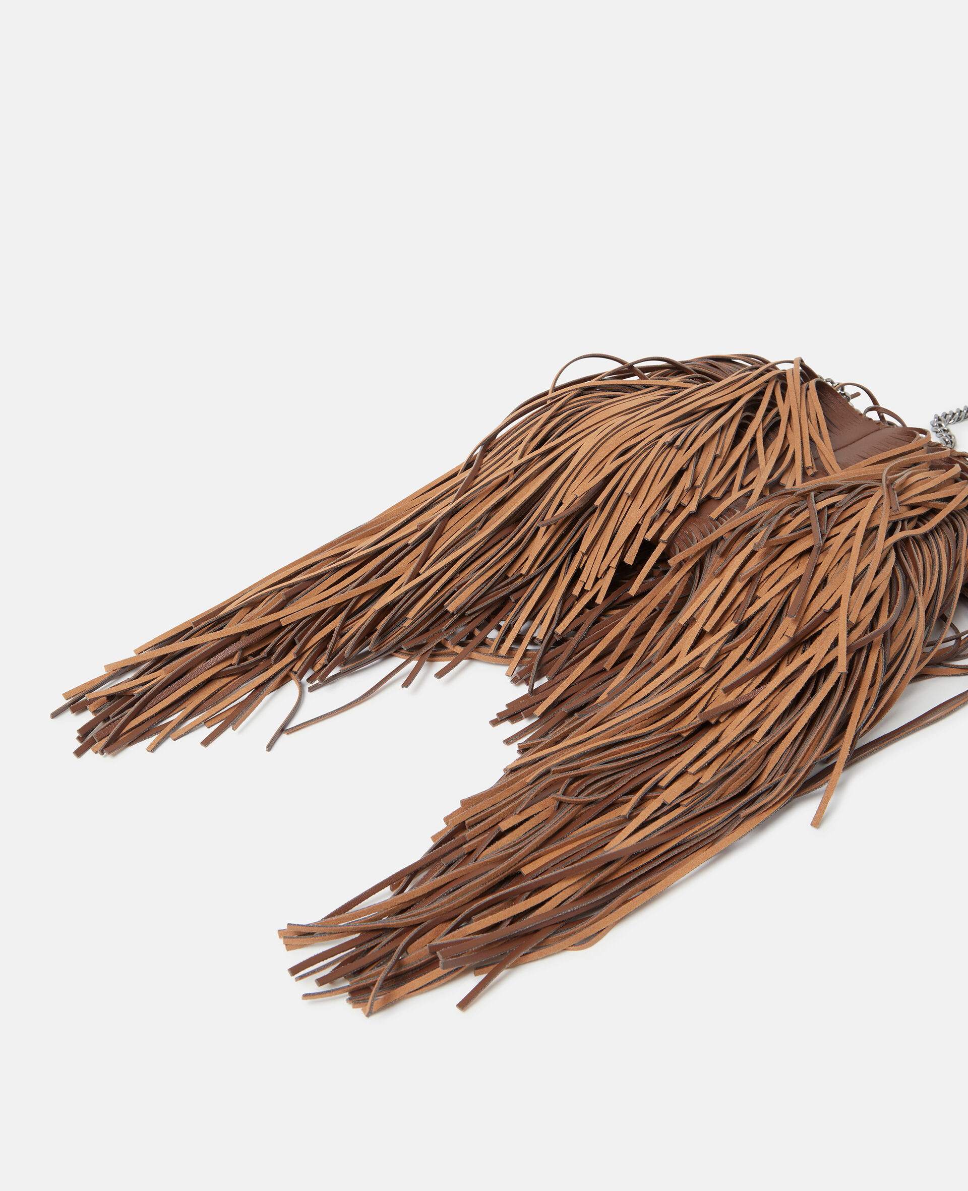 Fringe Falabella Tiny Tote Bag-Brown-large image number 6