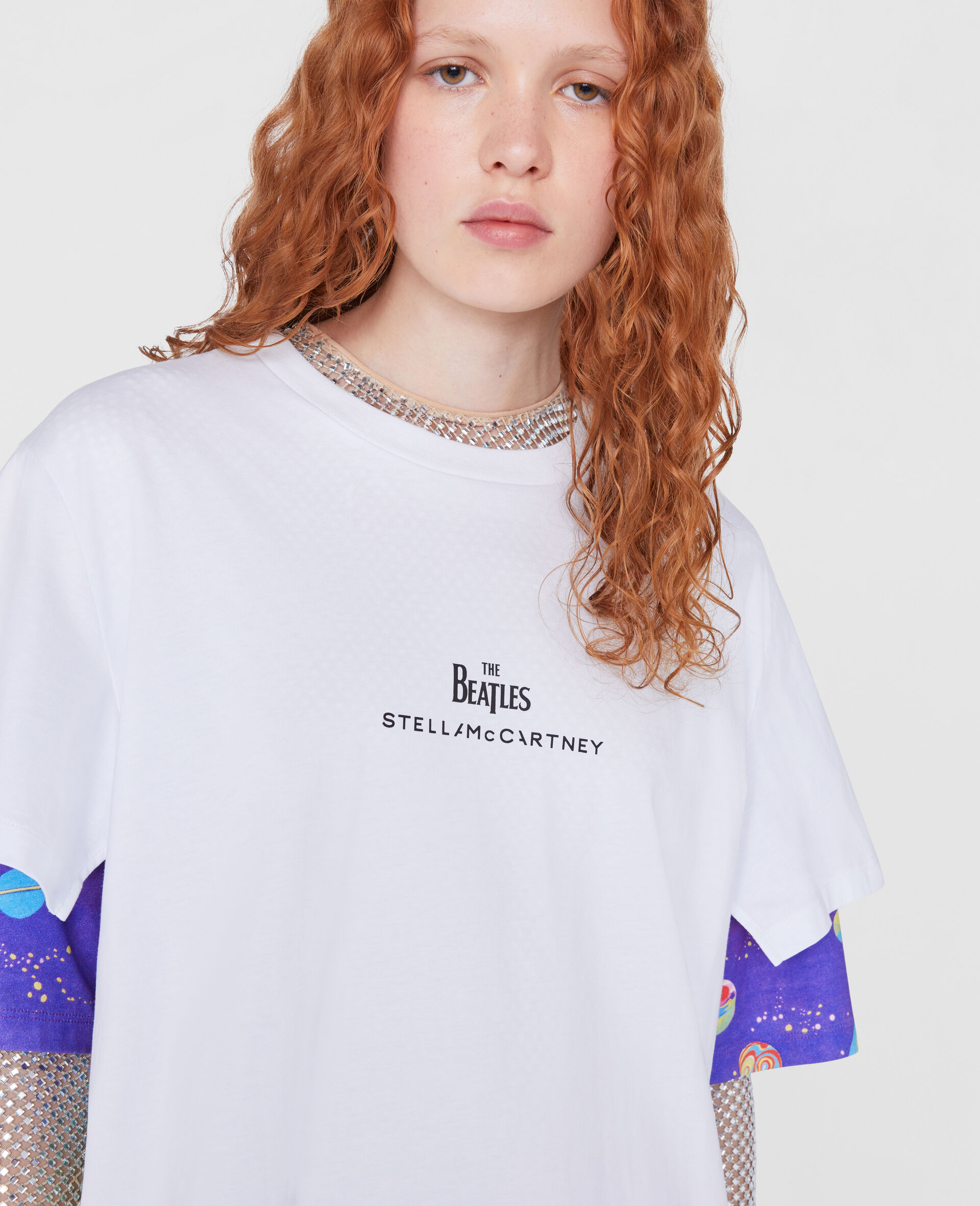 Robe T-shirt Get Back-Blanc-large image number 3