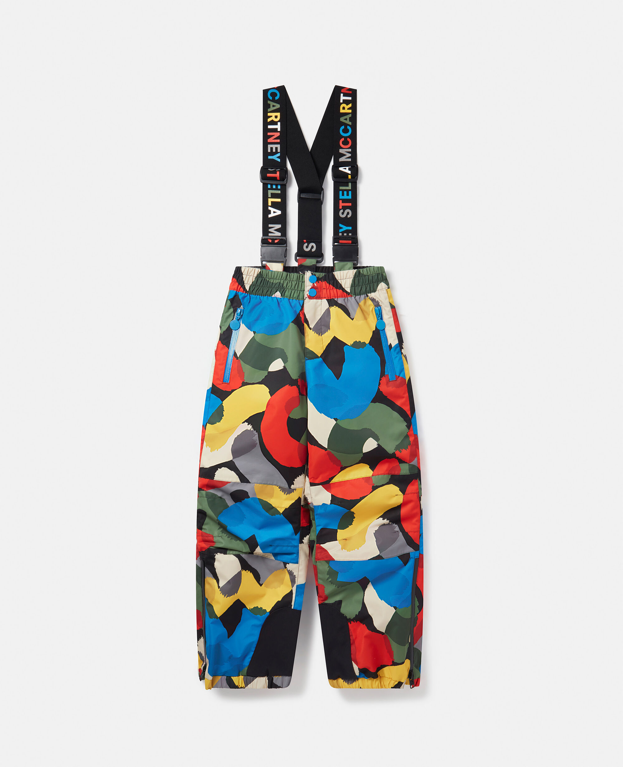 Women Multicolour Colour Pop Smudge Print Salopettes | Stella McCartney US