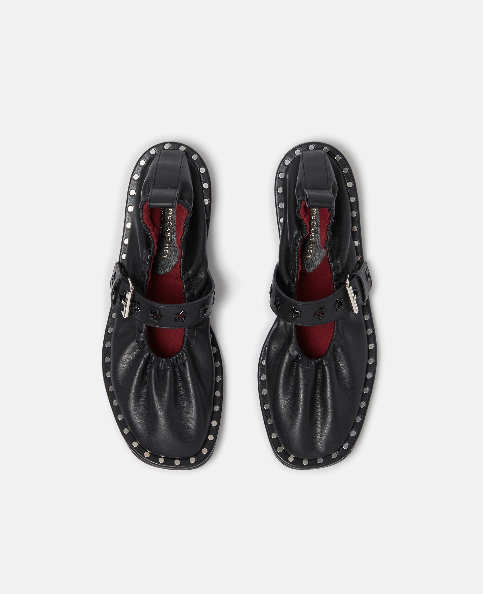 Falabella Star-Studded Ballet Flats-Black-large image number 4