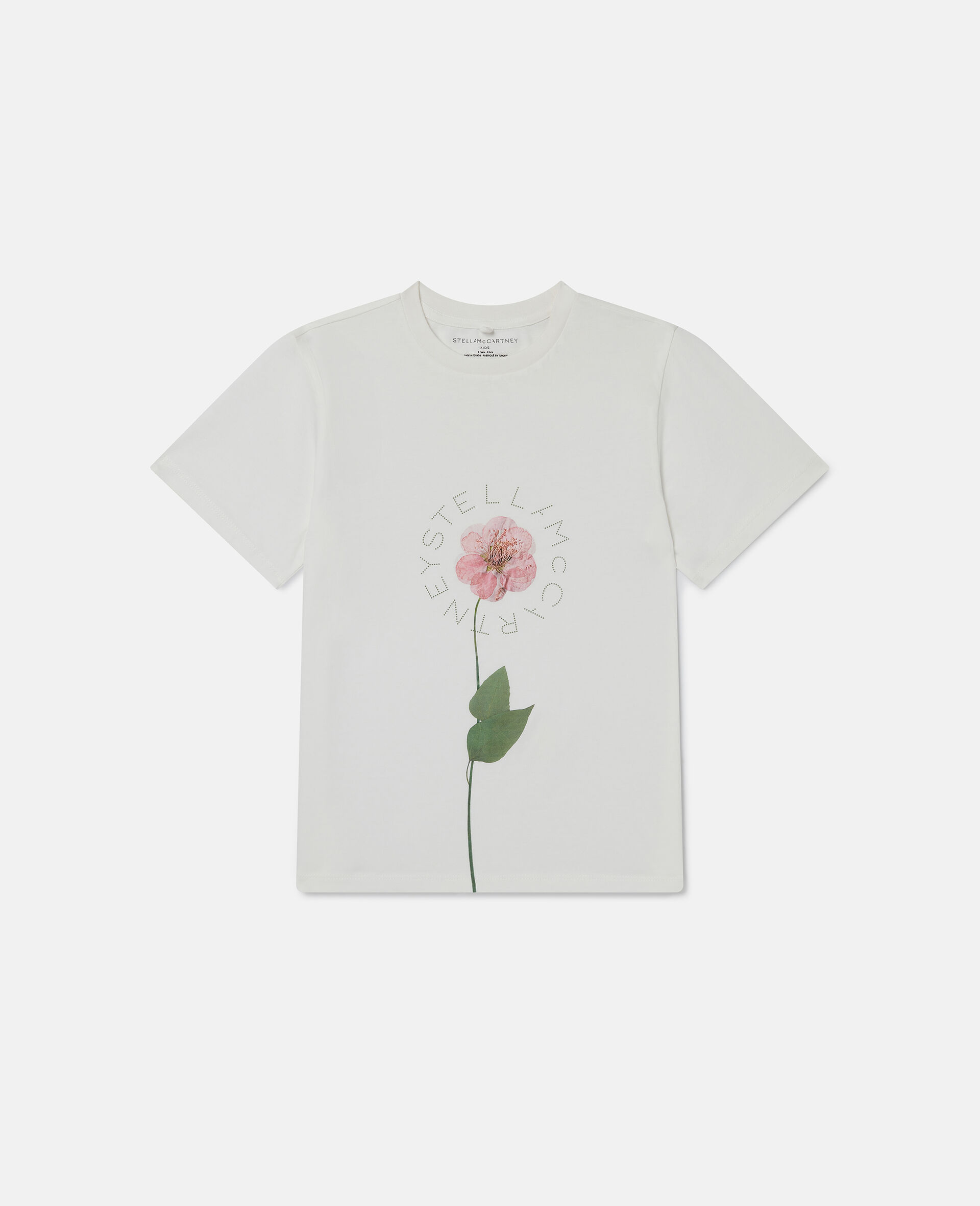 Flower Graphic T-Shirt-Cream-large image number 0