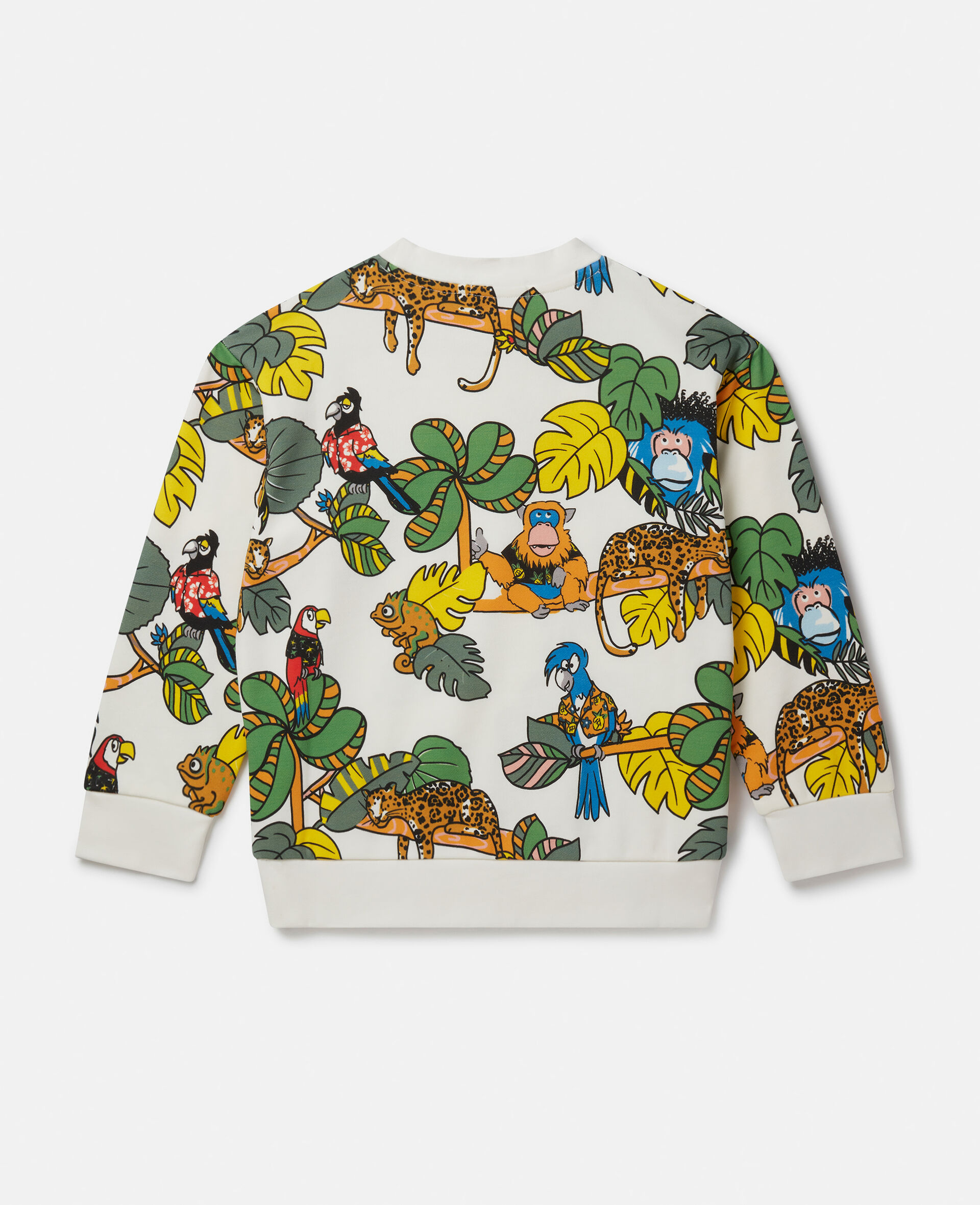 Jungle Print Sweatshirt-White-large image number 2